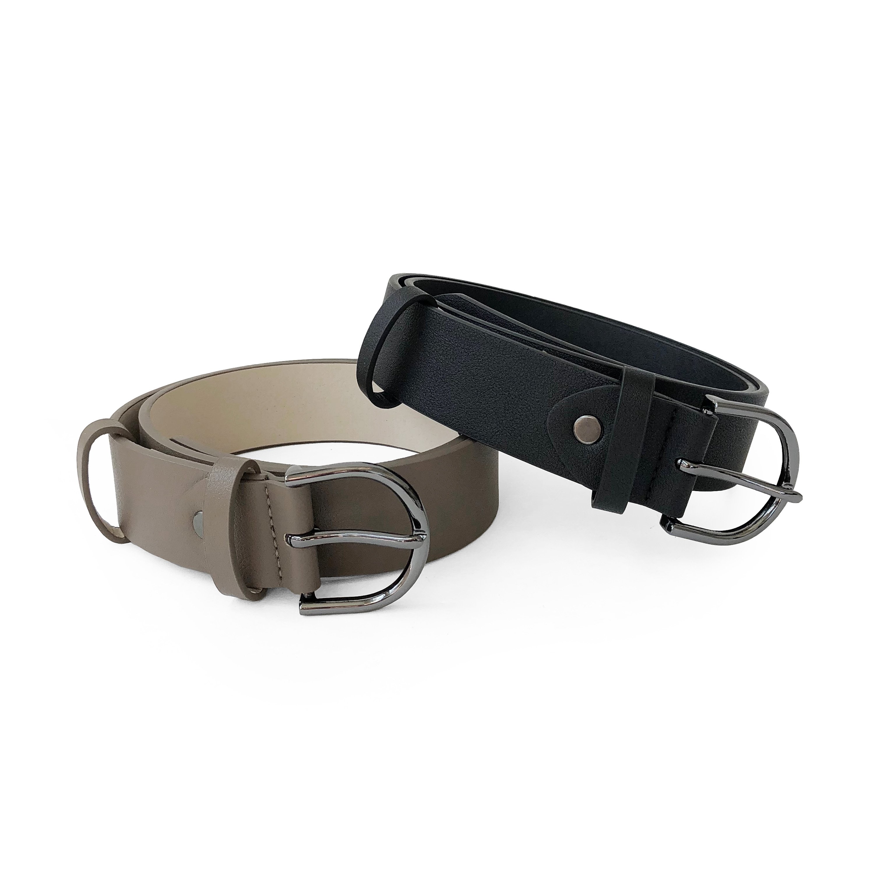 Main Ladies Belt with Rounded Gunmetal Buckle image