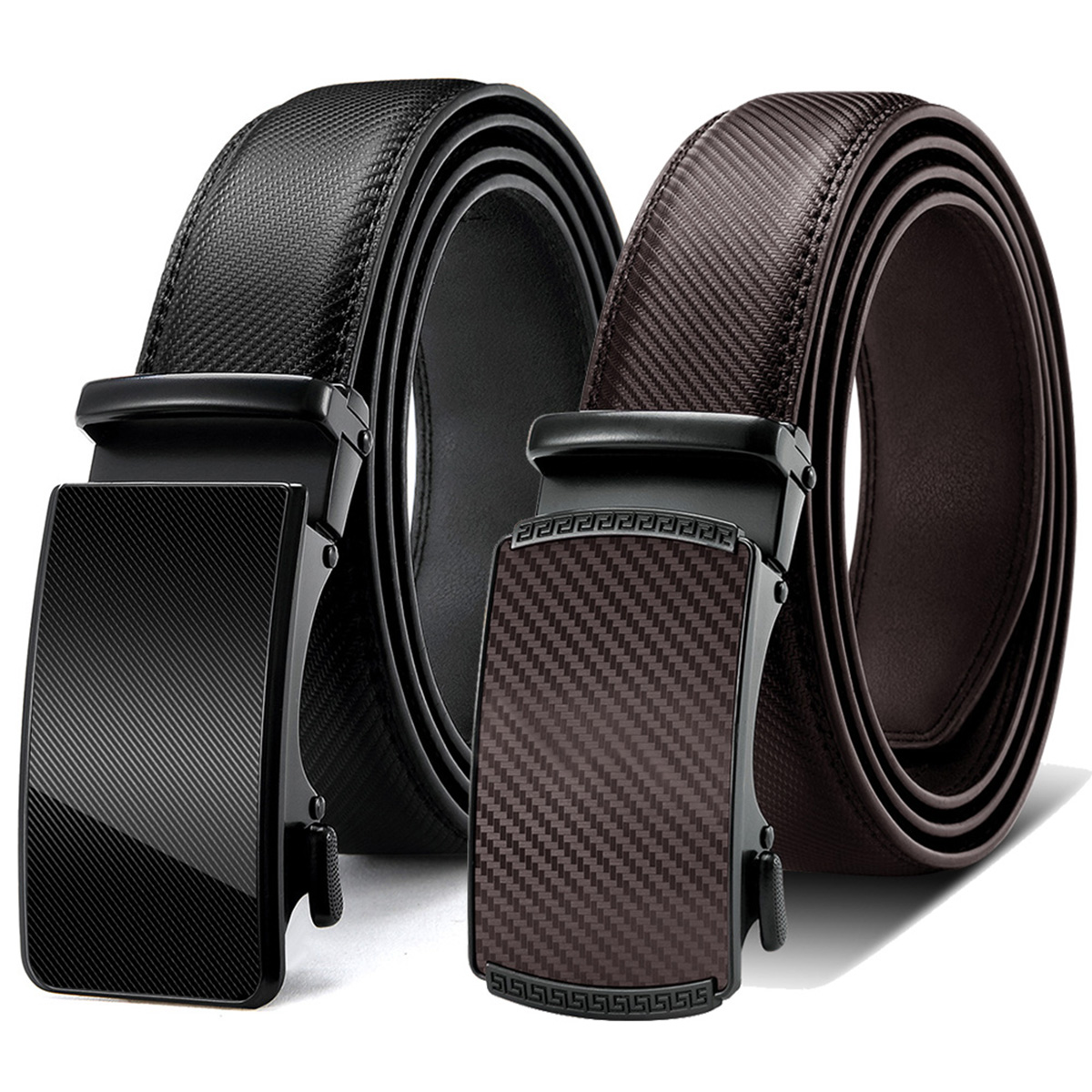 Main Mens Ratchet Belt with Genuine Leather, Jeans Belt for men image