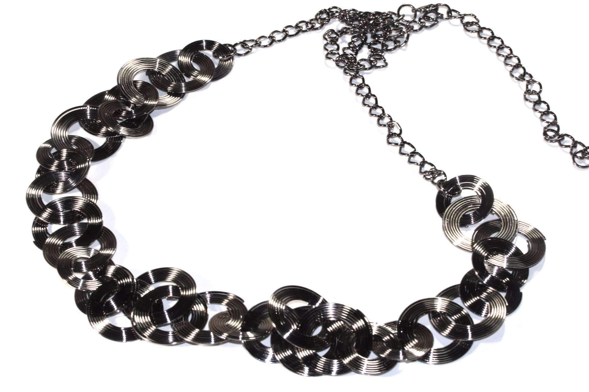 Main Multi Function Hematite Tone Ring Chain image