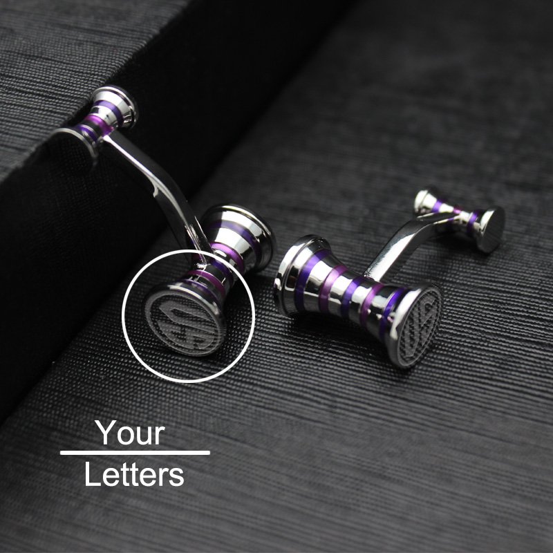 Luxury Djembe Cufflinks made from titanium alloy, featuring an elegant design and perfect plating finish, presented in a stylish box.