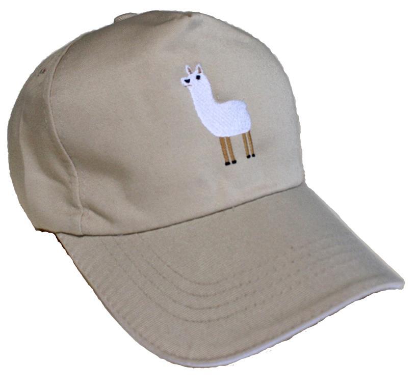 A stylish alpaca baseball cap featuring a cute embroidered alpaca design, adjustable strap, and made from high-quality cotton in various colors.