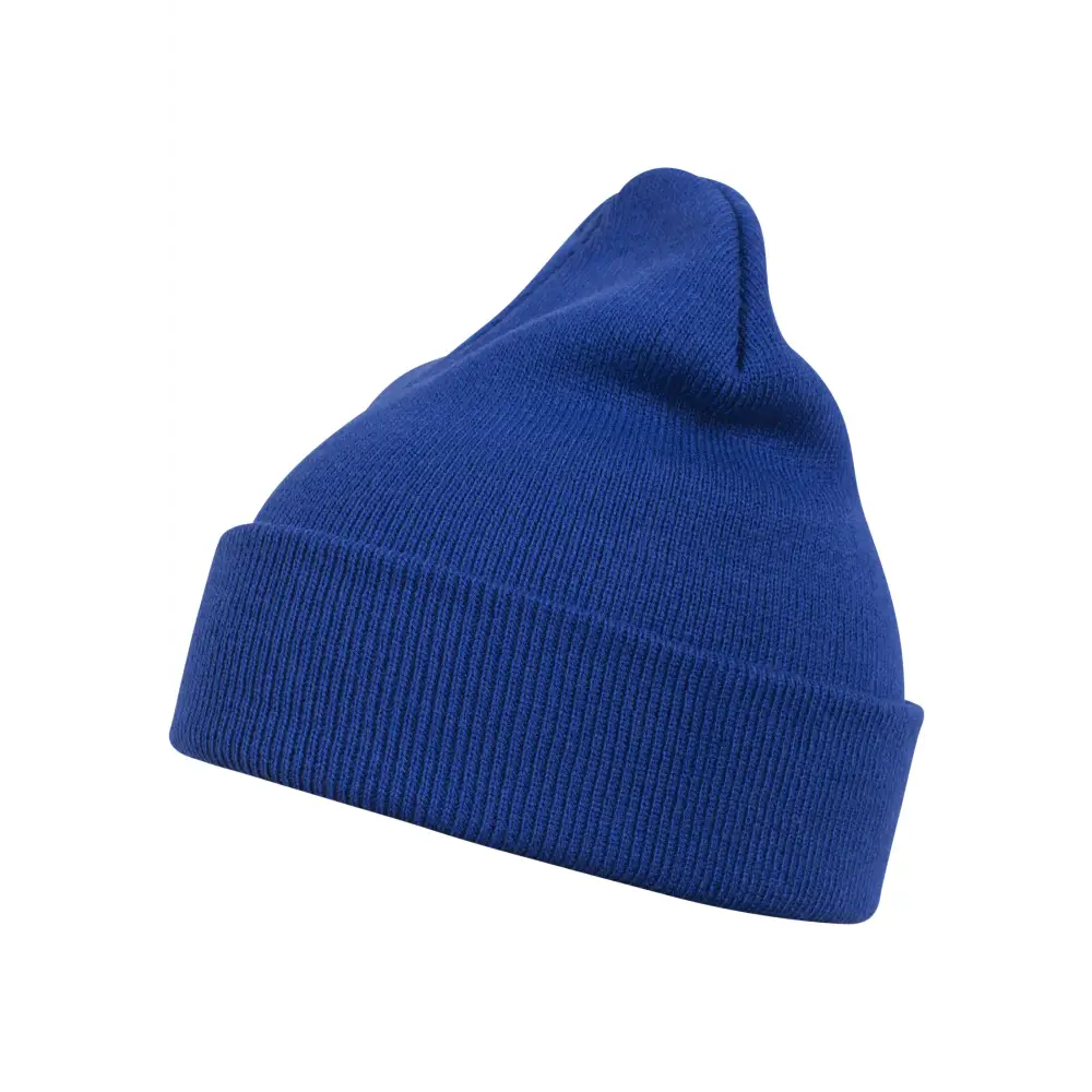 A stylish Beanie Basic Flap made from 100% polyacryl, featuring a unique flap design for added warmth and comfort.