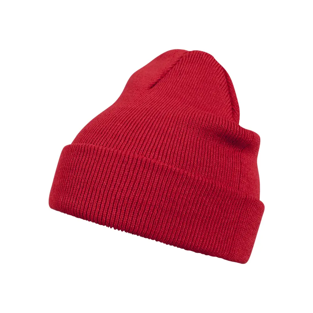 A stylish Beanie Basic Flap made from 100% polyacryl, featuring a unique flap design for added warmth and comfort.