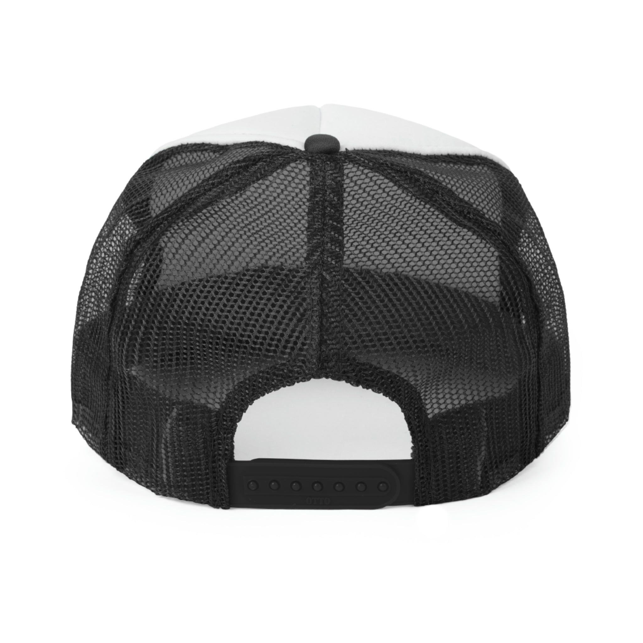 Best Coochie Ever Funny Trucker Hat featuring a humorous slogan on a durable polyester front and breathable nylon mesh back.