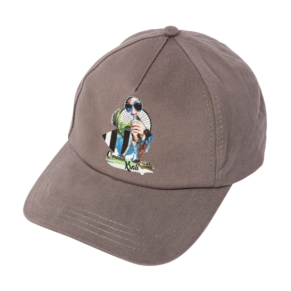 BiggDesign Nature Snapback Cap aus 100% Baumwolle mit breitem Hutschirm und kreativem Muster für Outdoor-Aktivitäten.