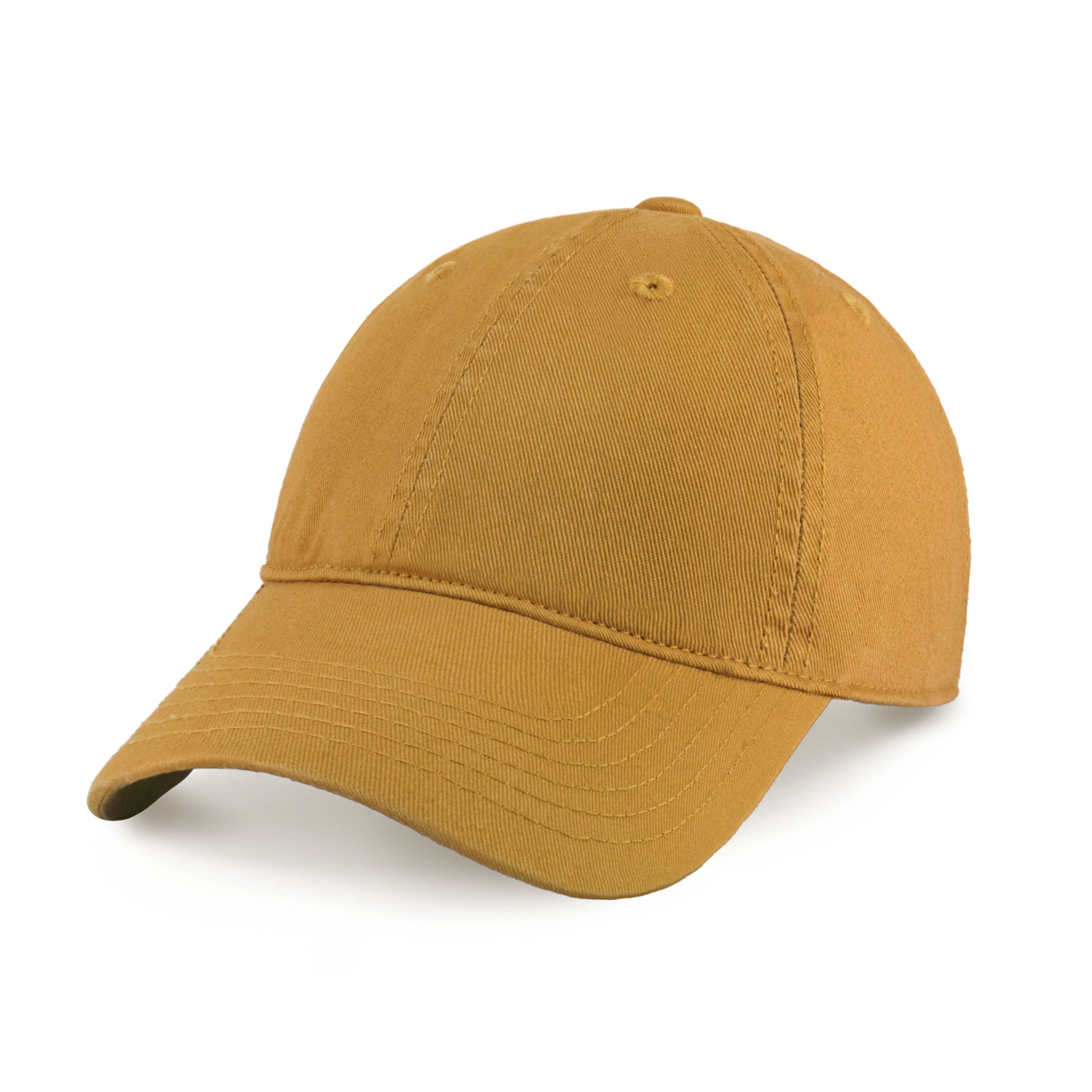 Classic Everyday Baseball Cap in various colors with a curved bill and adjustable back buckle.