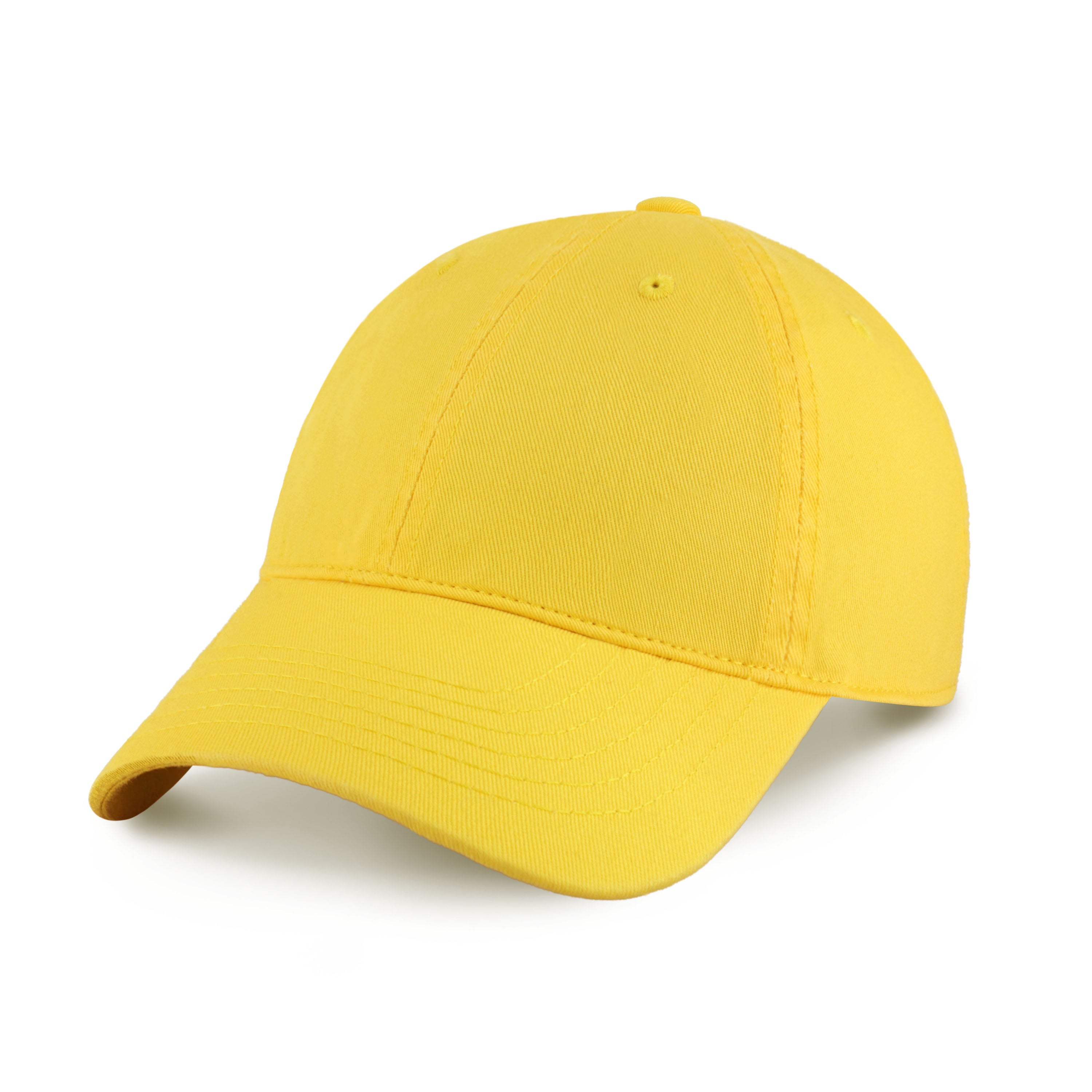 Classic Everyday Baseball Cap in various colors with a curved bill and adjustable back buckle.