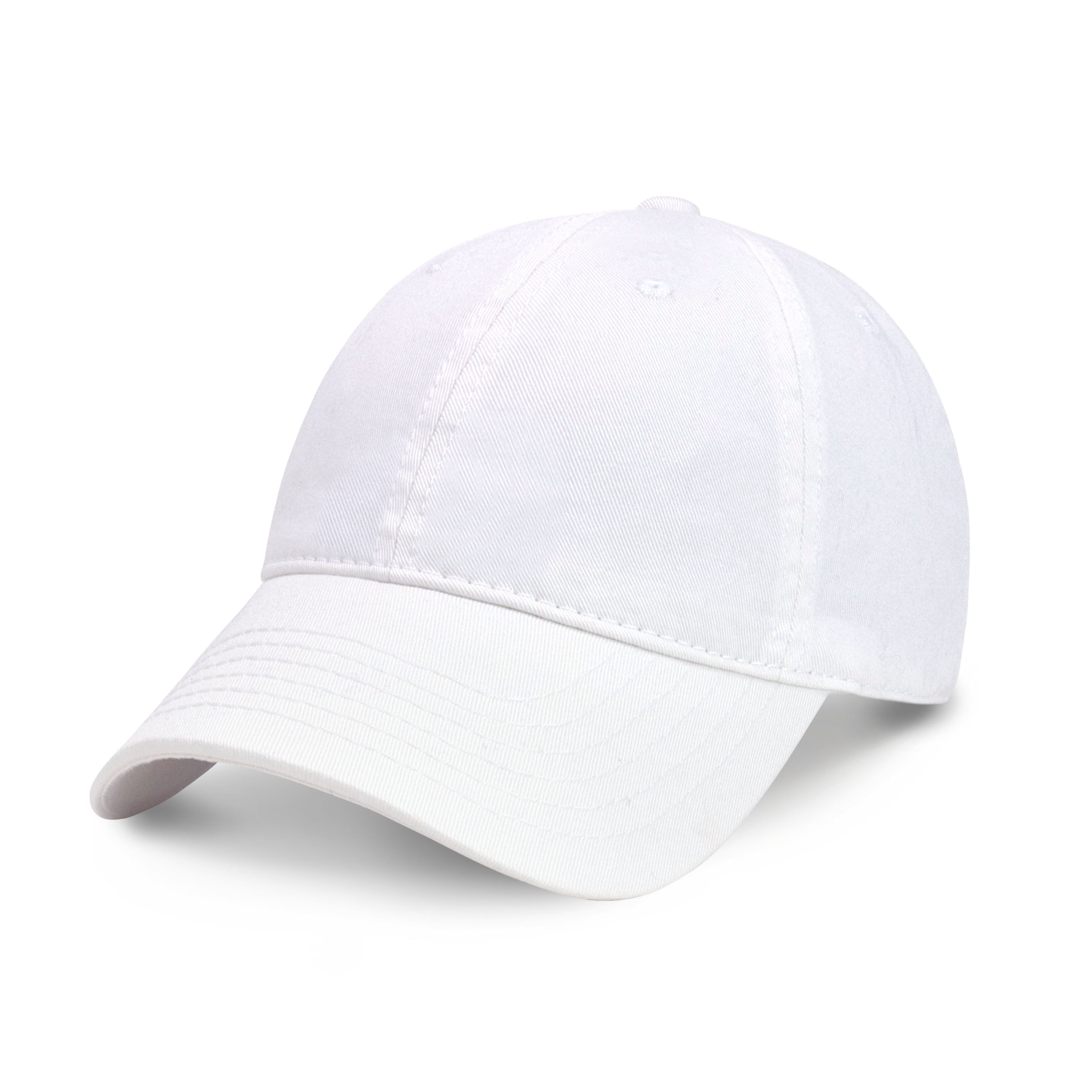 Classic Everyday Baseball Cap in various colors with a curved bill and adjustable back buckle.