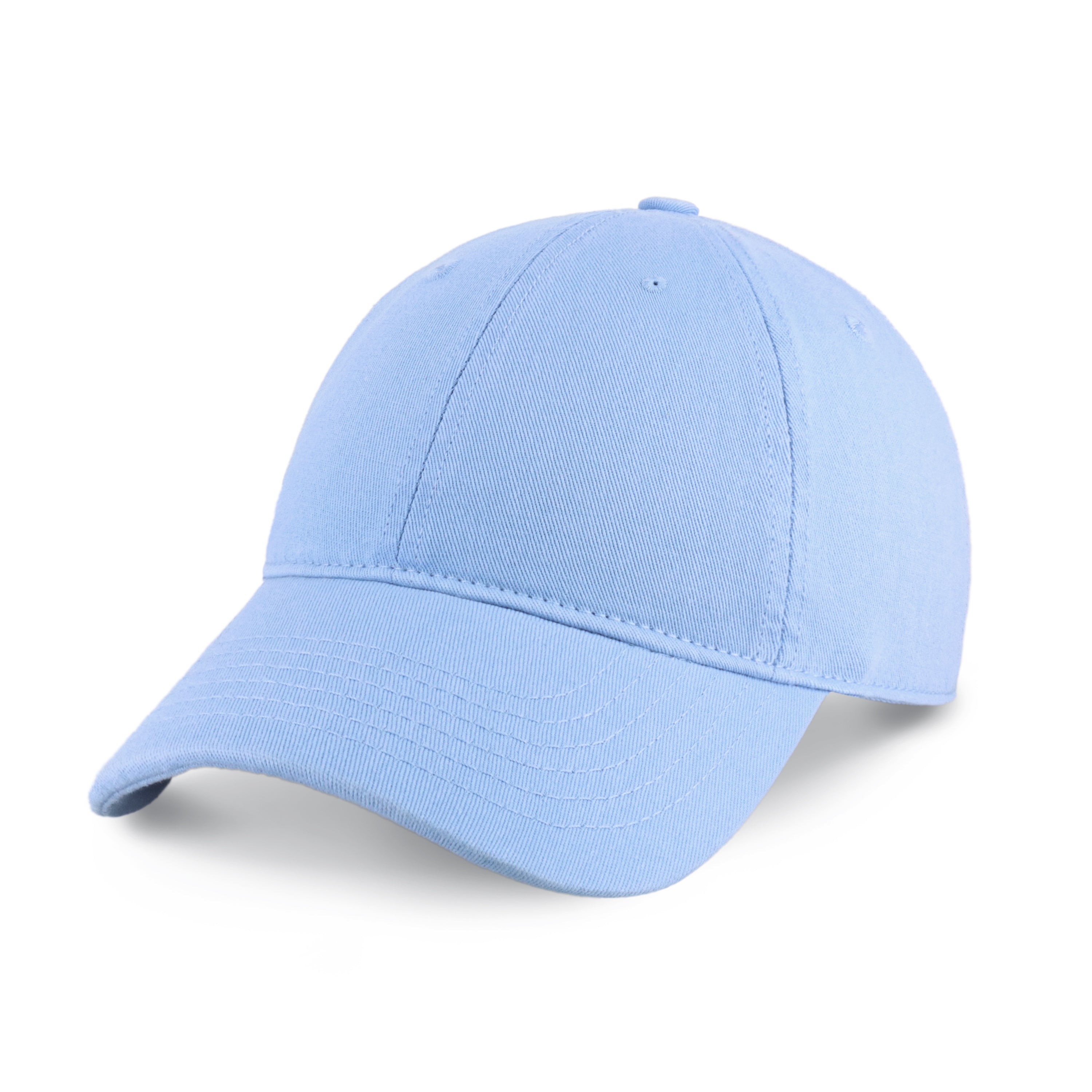 Classic Everyday Baseball Cap in various colors with a curved bill and adjustable back buckle.