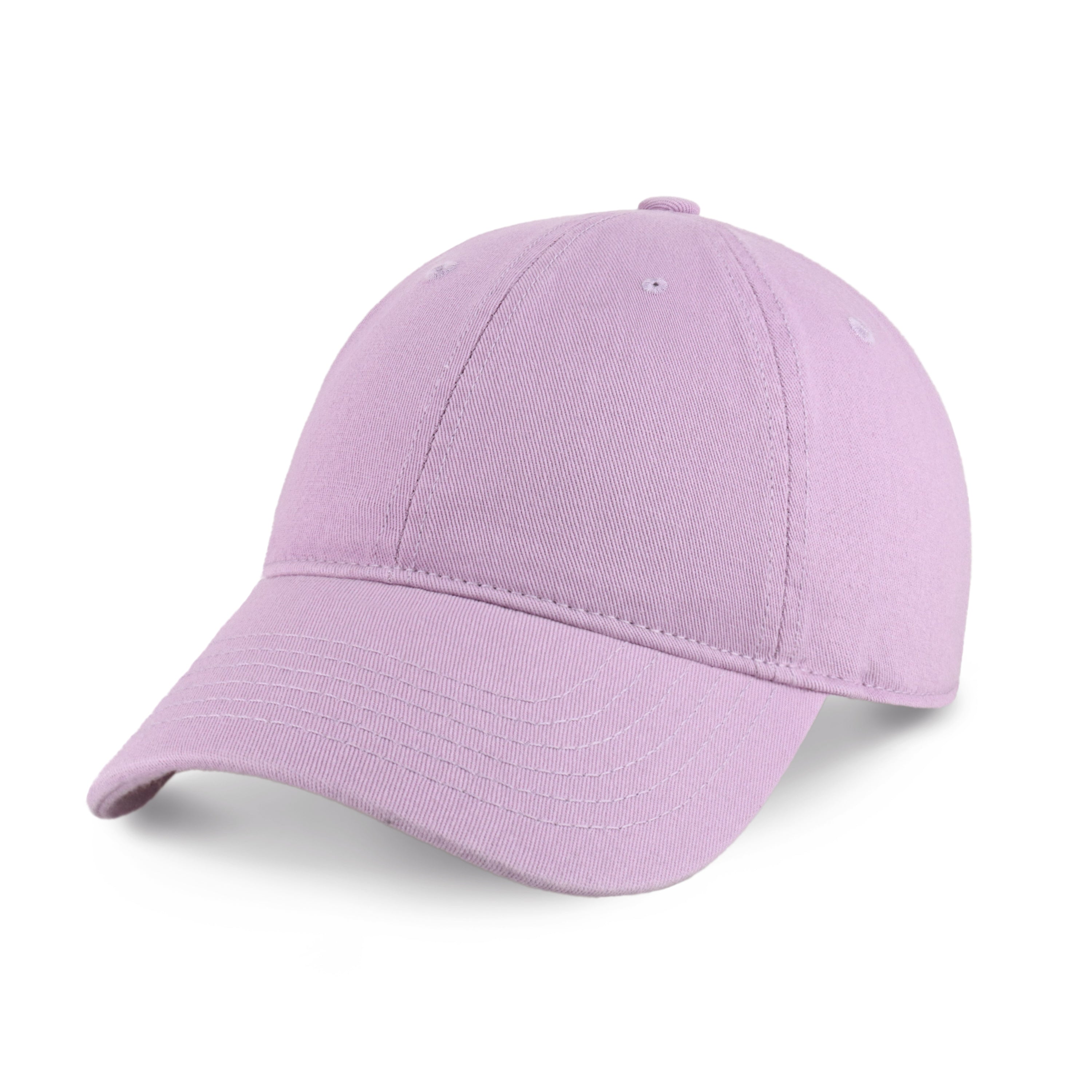 Classic Everyday Baseball Cap in various colors with a curved bill and adjustable back buckle.