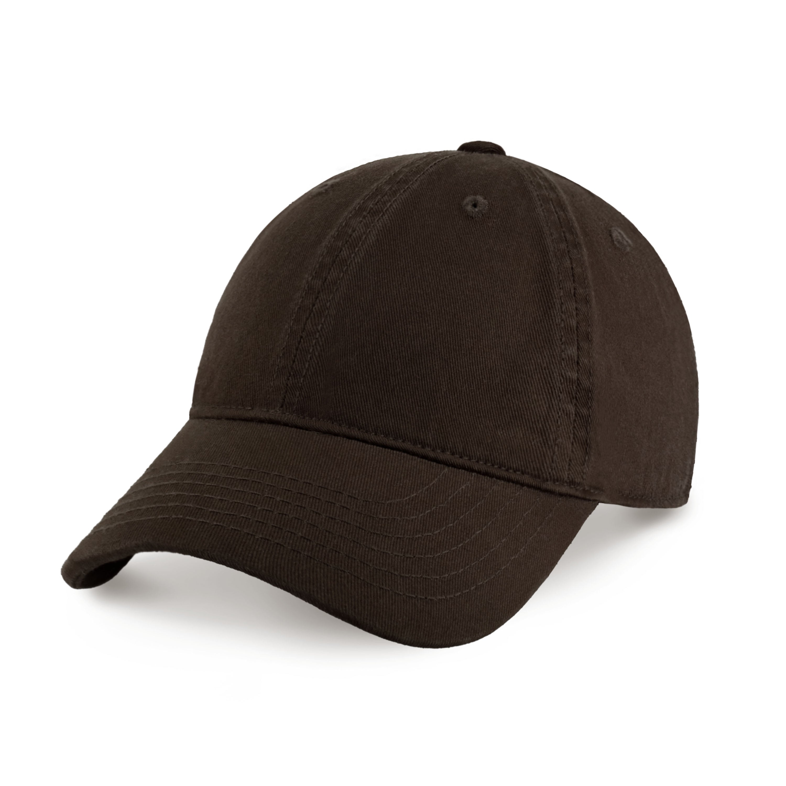 Classic Everyday Baseball Cap in various colors with a curved bill and adjustable back buckle.