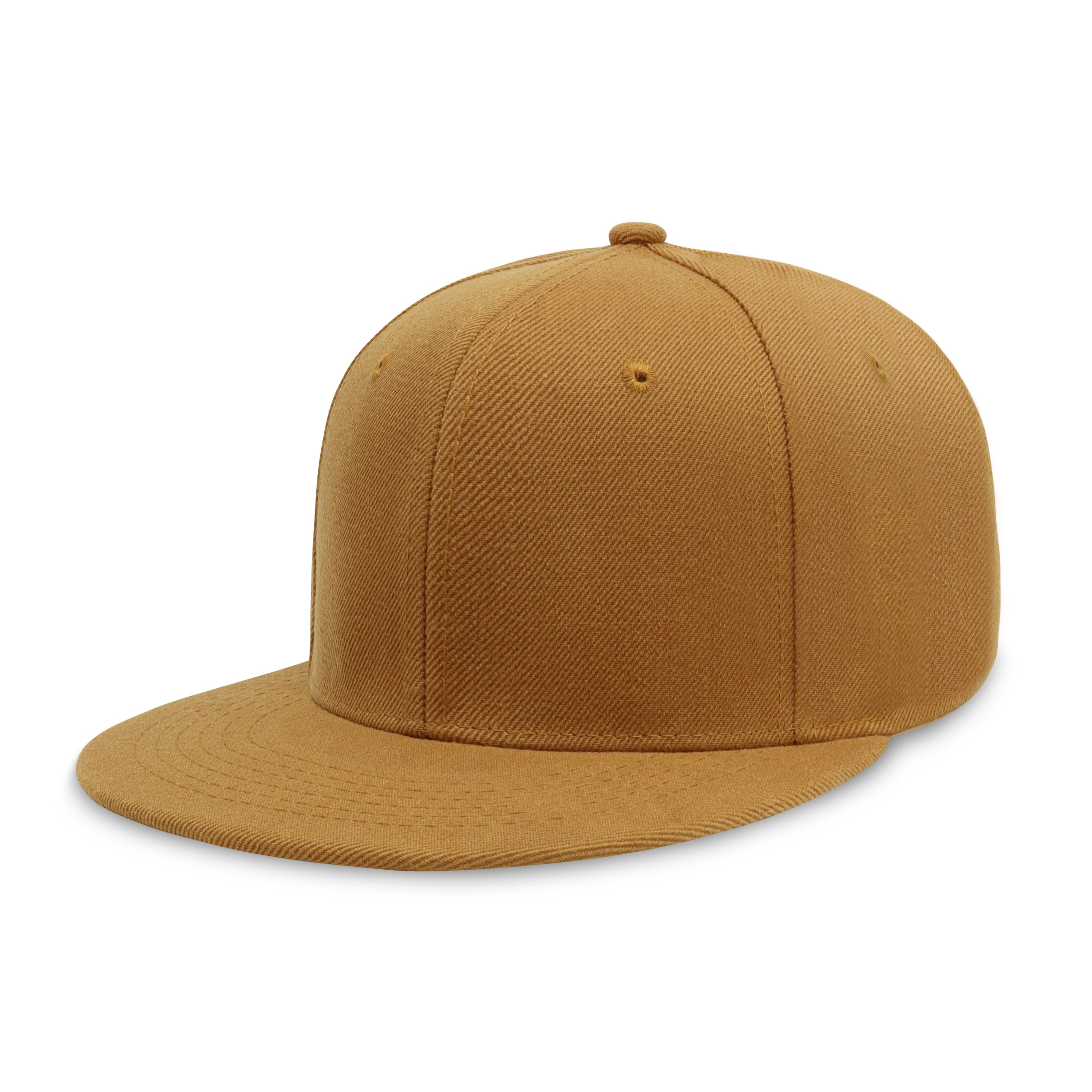 Classic Flat Bill Snapback hat in various colors with a structured fit and flat bill design.