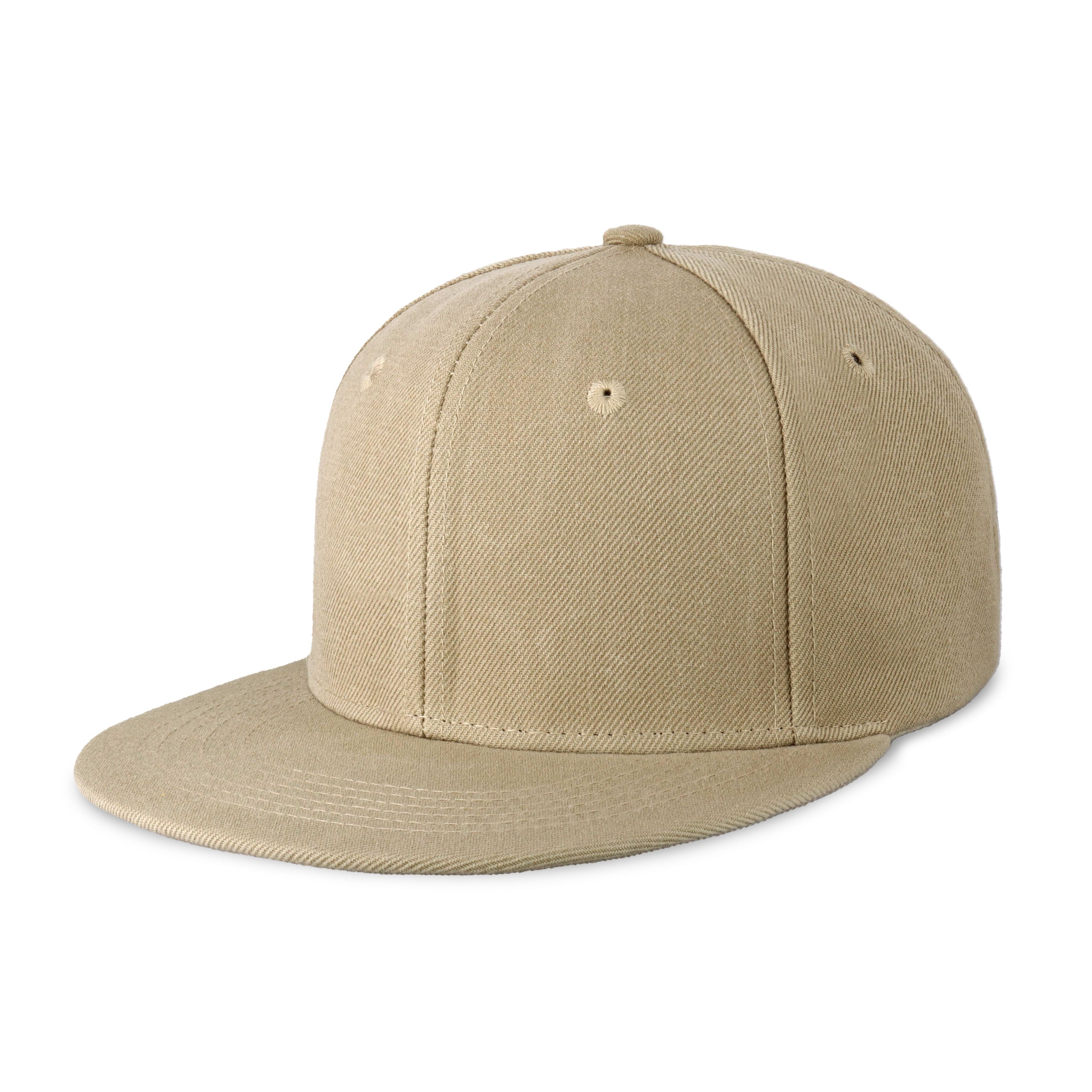 Classic Flat Bill Snapback hat in various colors with a structured fit and flat bill design.