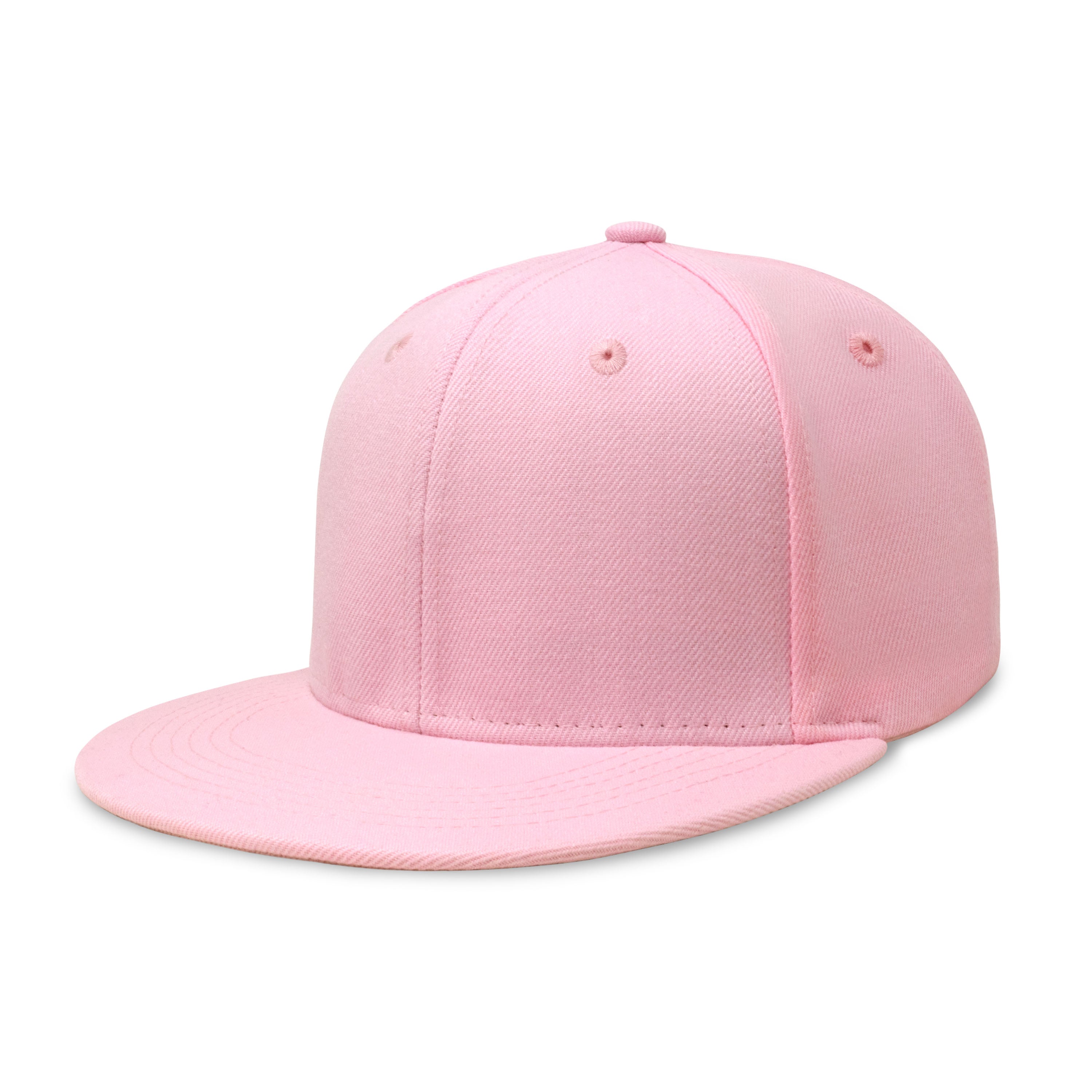 Classic Flat Bill Snapback hat in various colors with a structured fit and flat bill design.