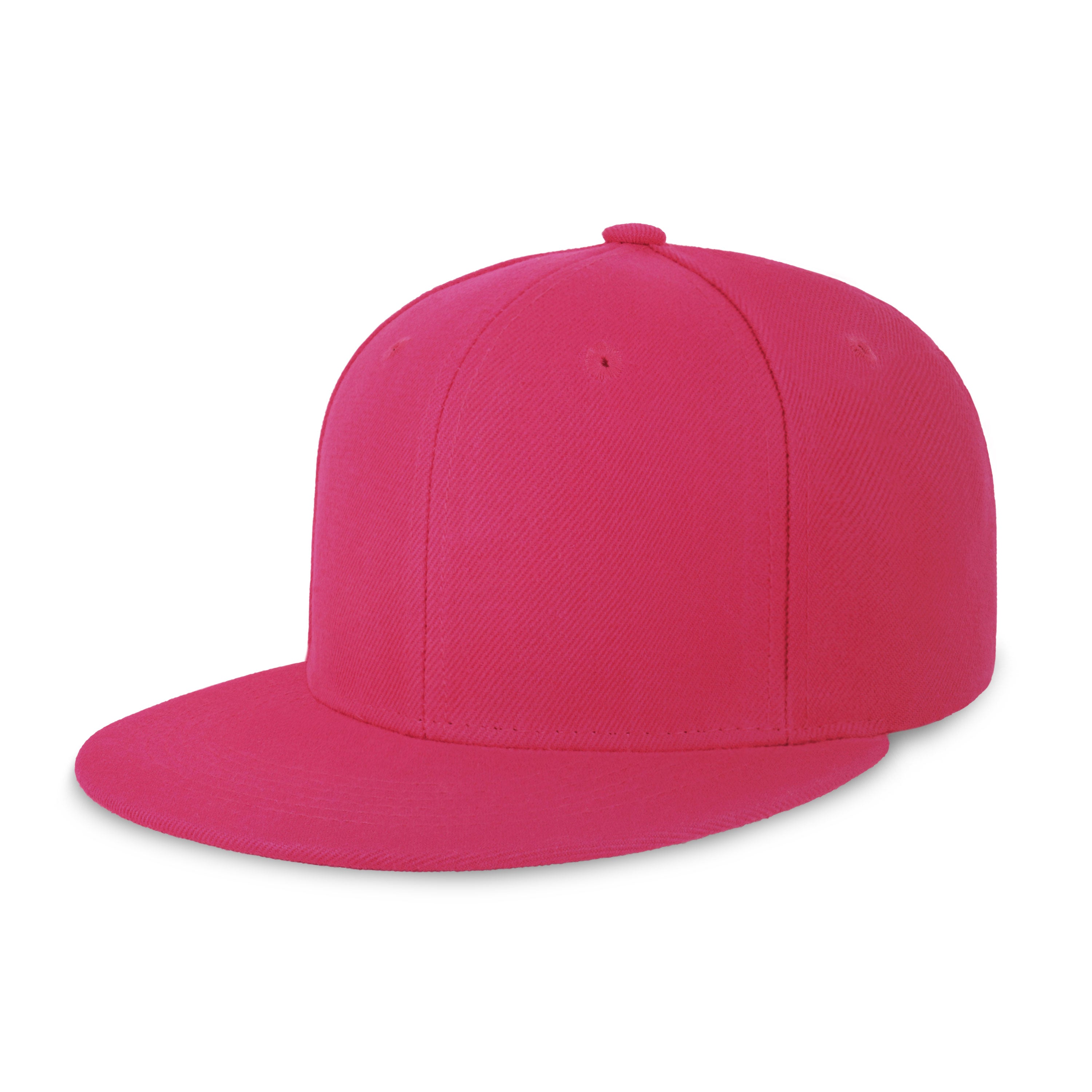 Classic Flat Bill Snapback hat in various colors with a structured fit and flat bill design.