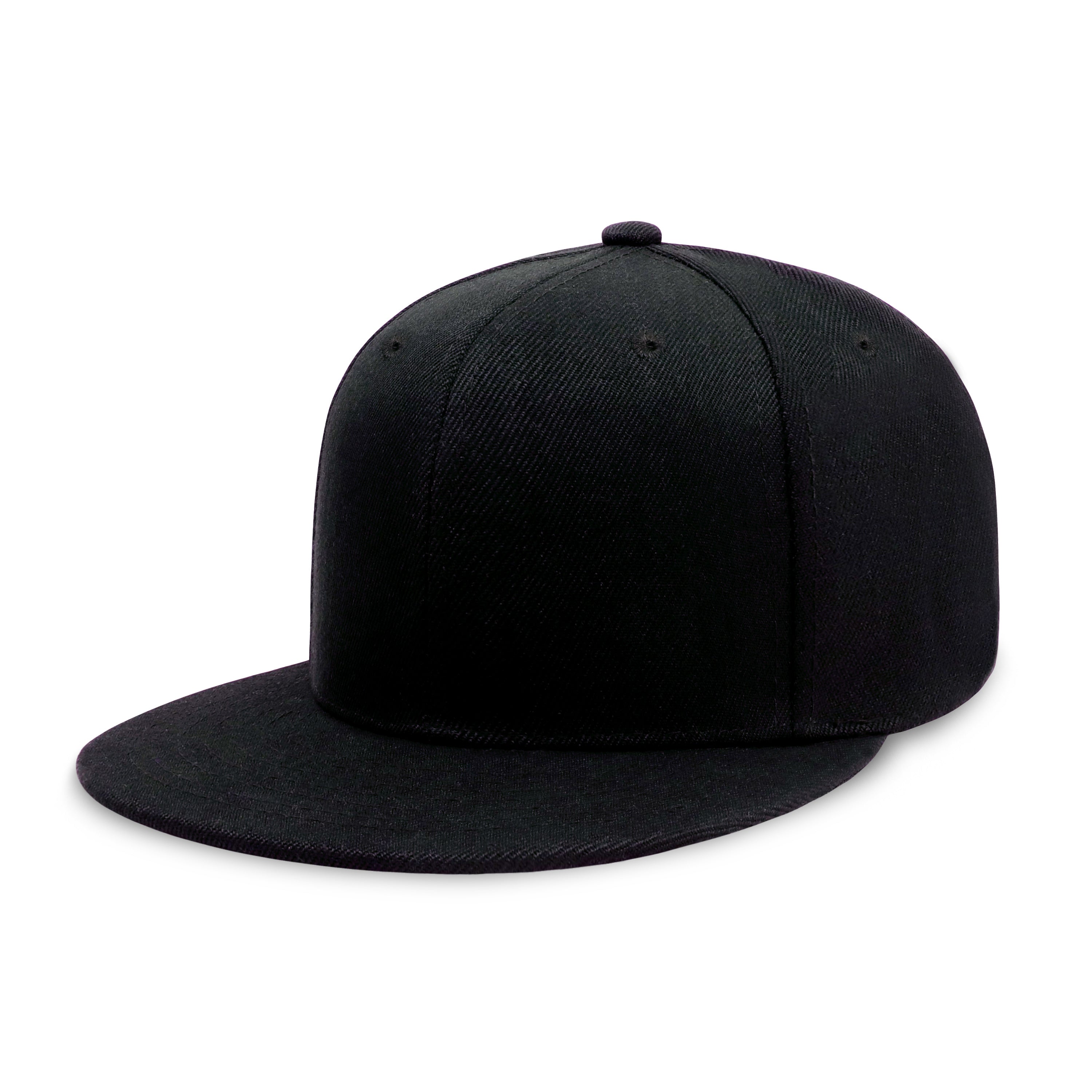 Classic Flat Bill Snapback hat in various colors with a structured fit and flat bill design.