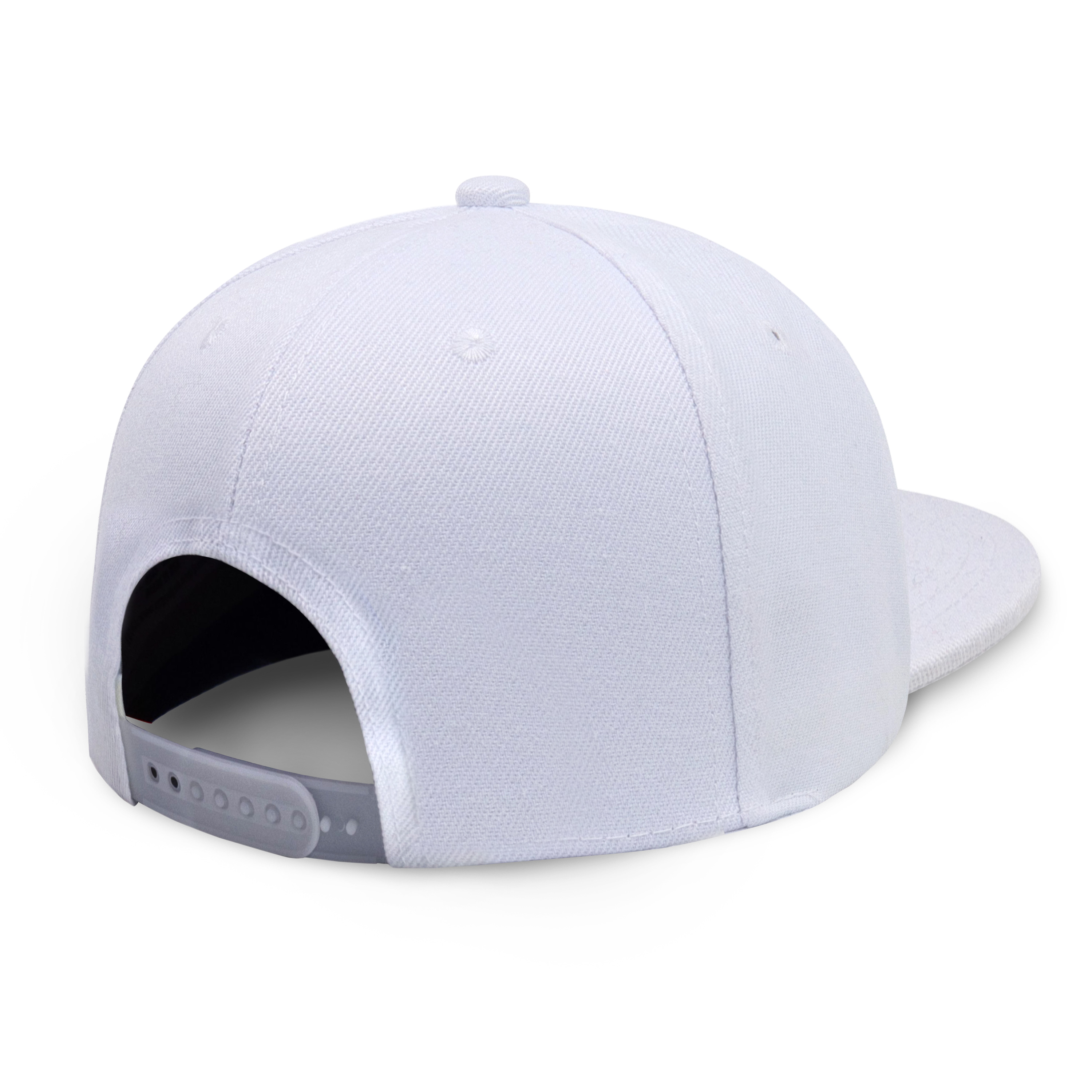 Classic Flat Bill Snapback hat in various colors with a structured fit and flat bill design.