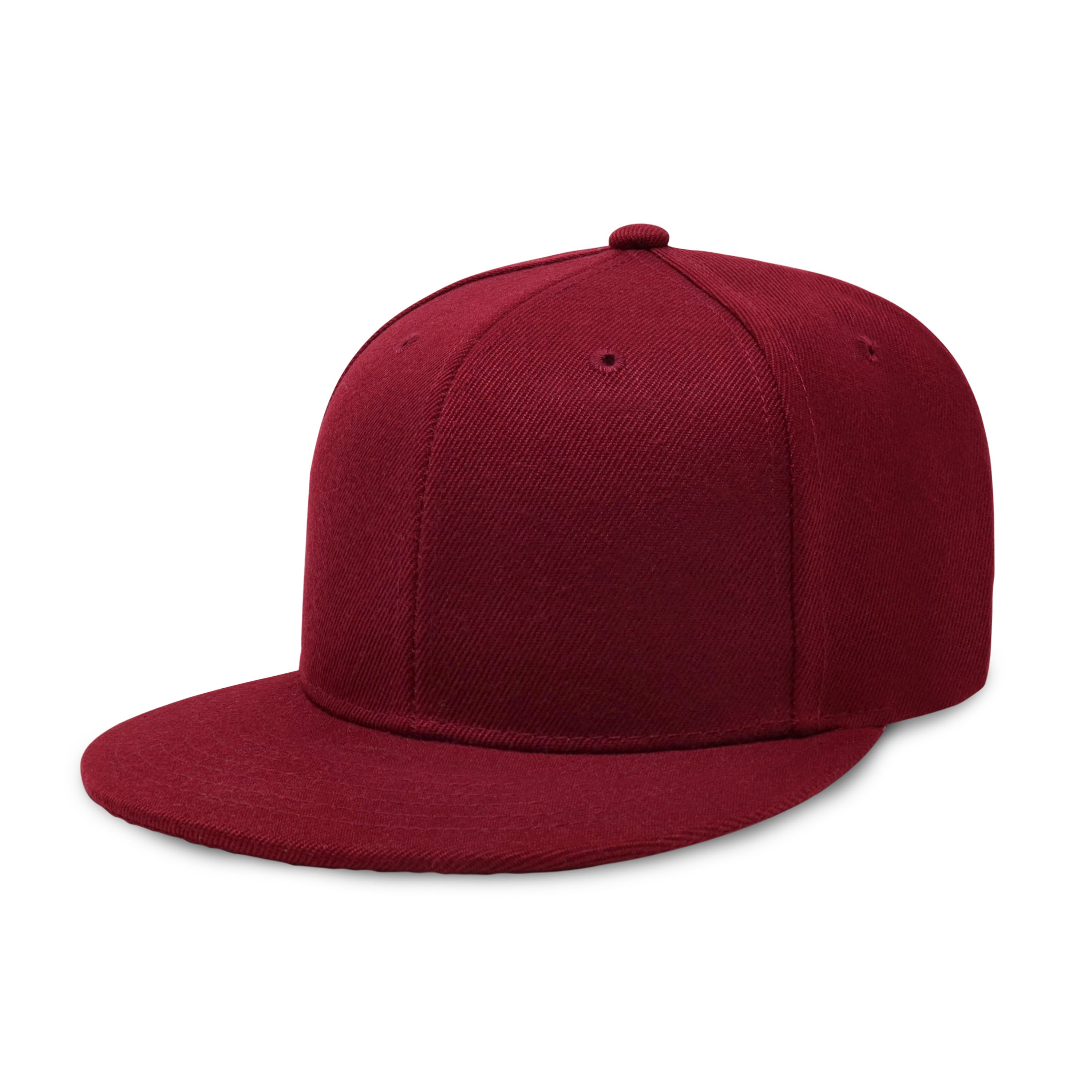 Classic Flat Bill Snapback hat in various colors with a structured fit and flat bill design.