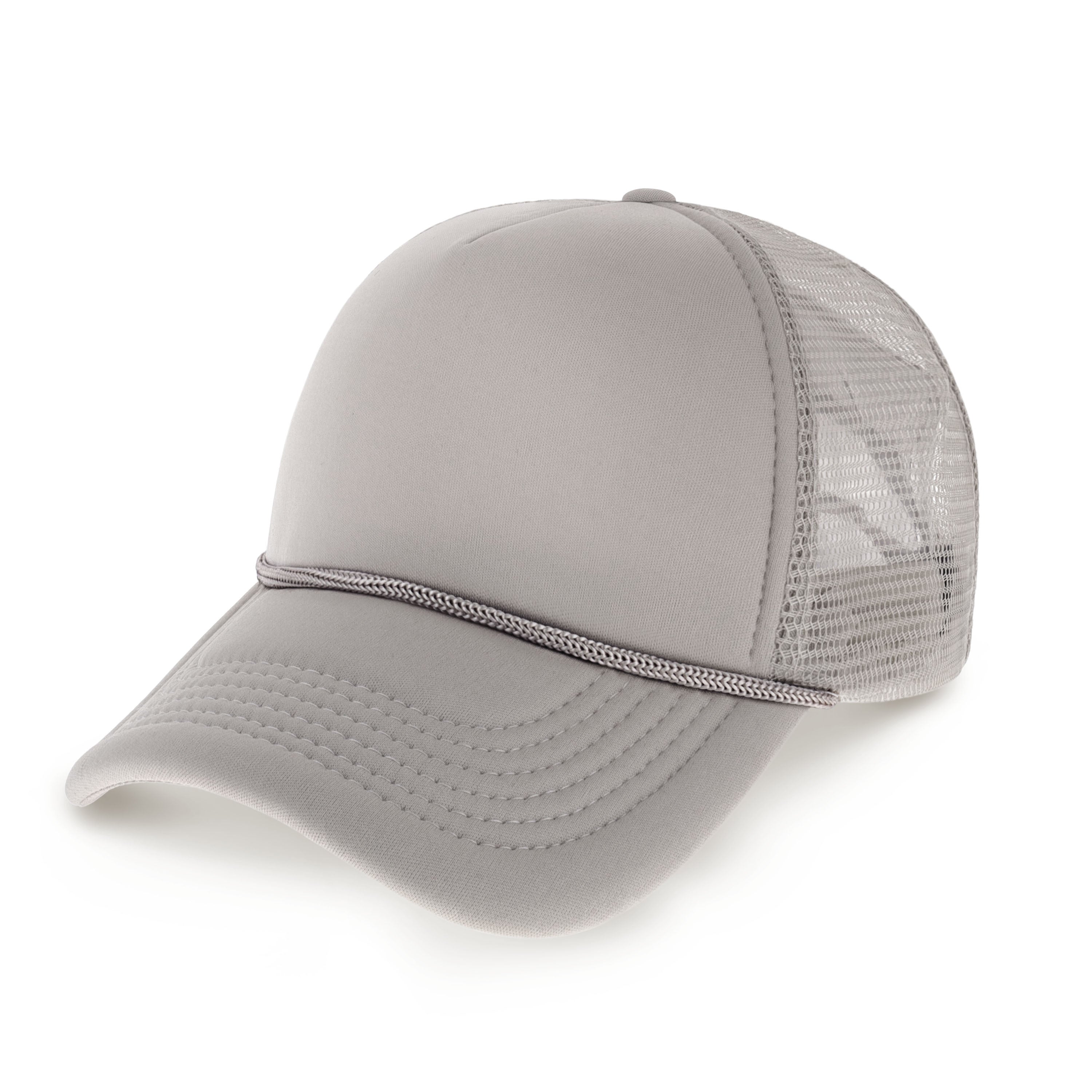 Classic Foam Trucker Cap featuring a low profile design, adjustable fit, and plastic snap closure, perfect for outdoor activities.