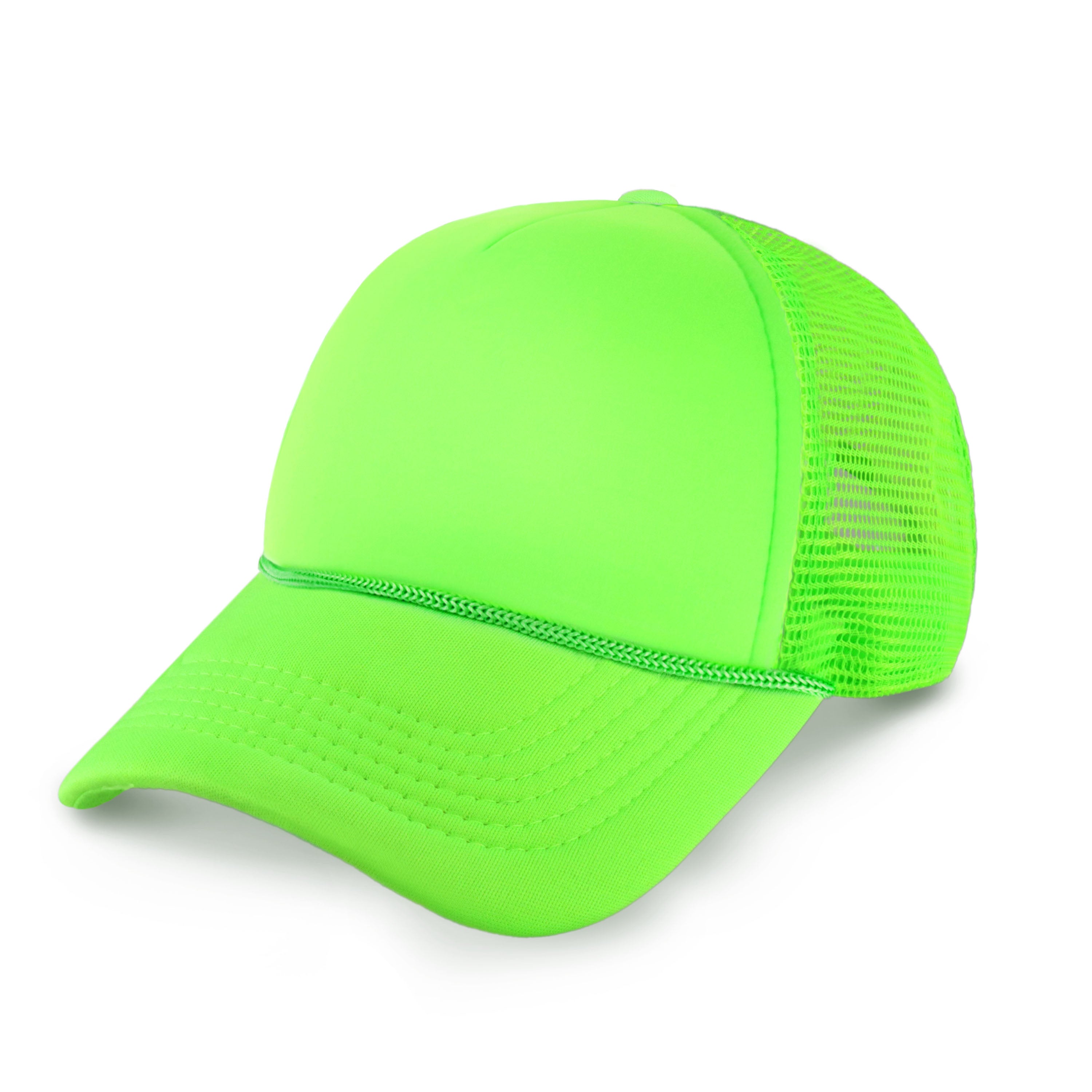 Classic Foam Trucker Cap featuring a low profile design, adjustable fit, and plastic snap closure, perfect for outdoor activities.