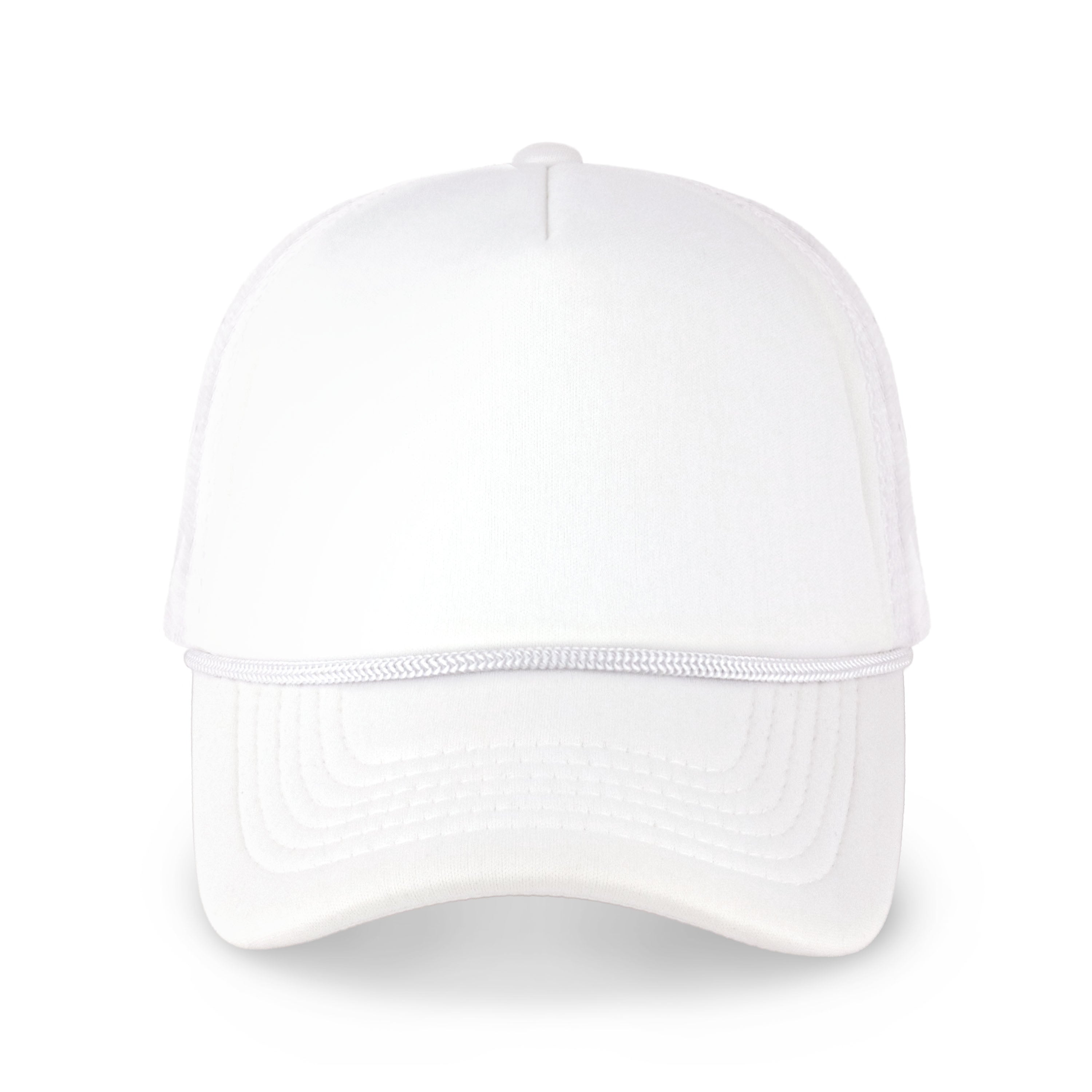 Classic Foam Trucker Cap featuring a low profile design, adjustable fit, and plastic snap closure, perfect for outdoor activities.