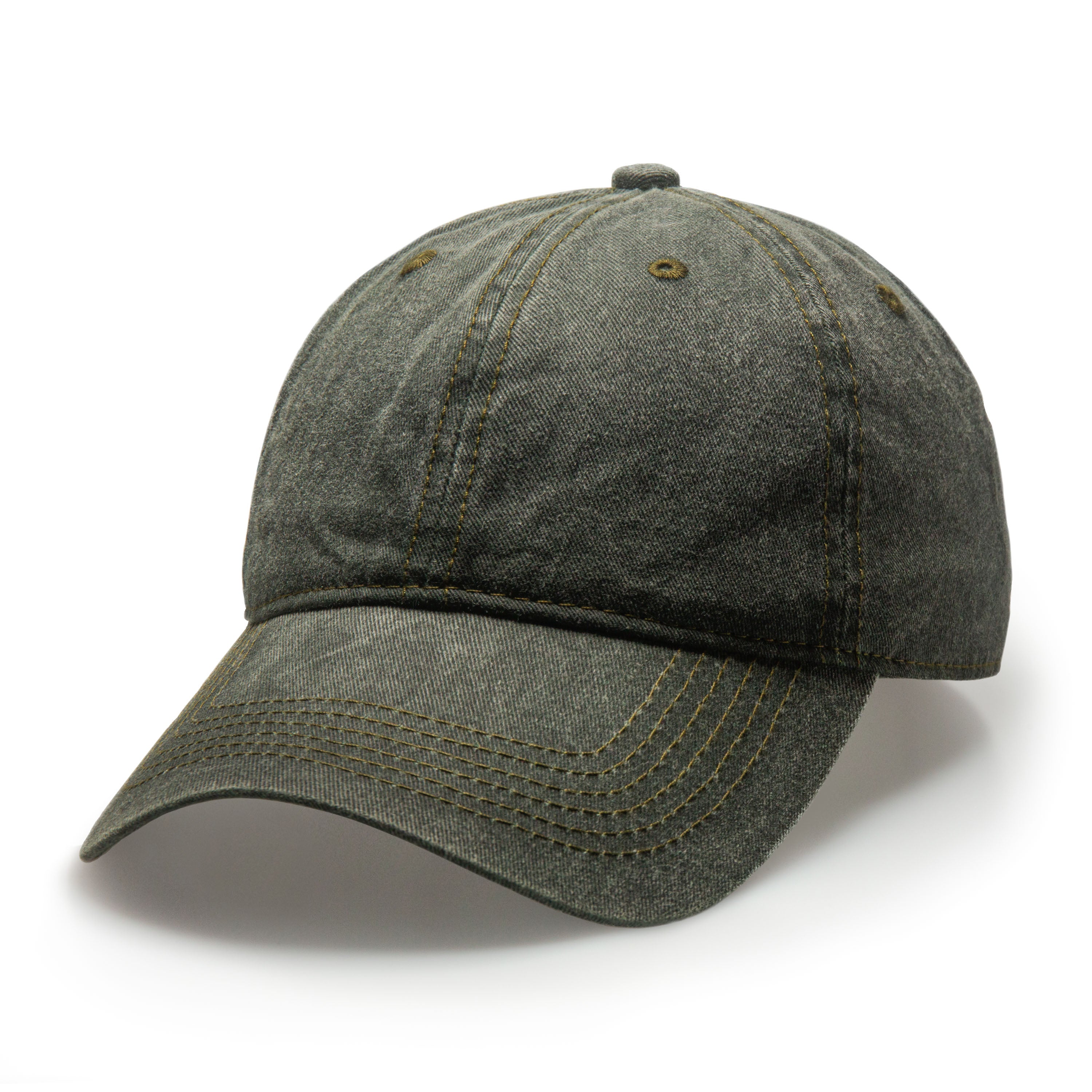 Classic Pigment Dyed Cap made of washed cotton twill, featuring an adjustable metal cam buckle closure and a low-profile design.