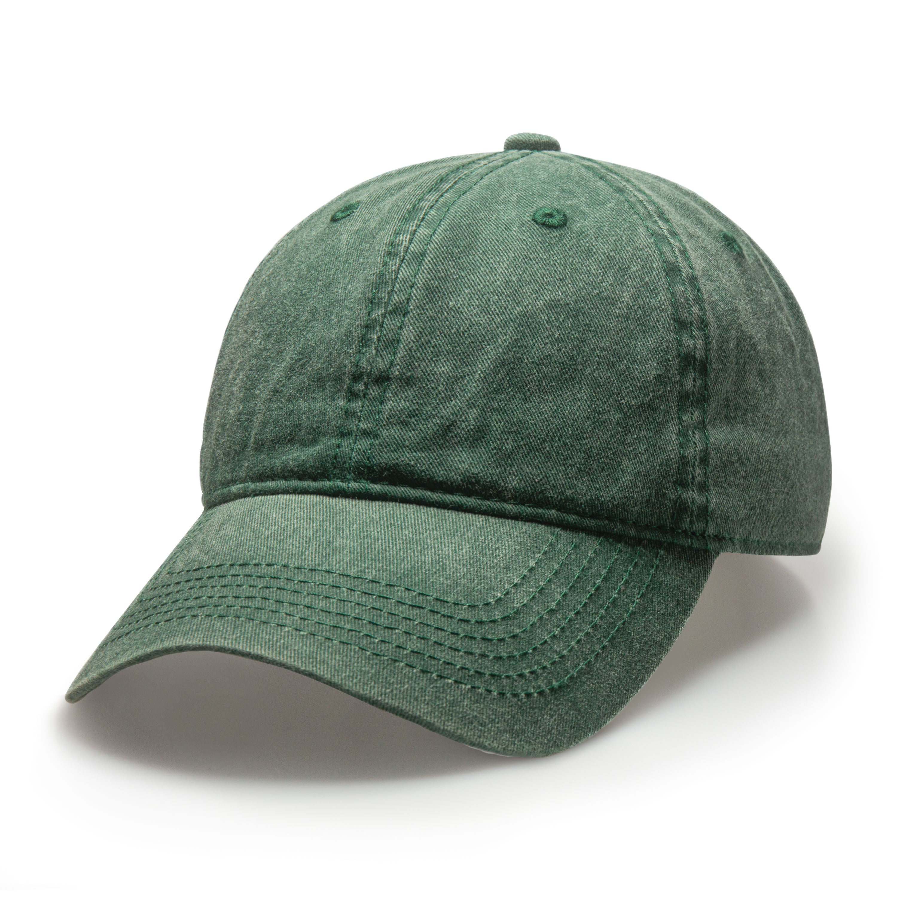 Classic Pigment Dyed Cap made of washed cotton twill, featuring an adjustable metal cam buckle closure and a low-profile design.