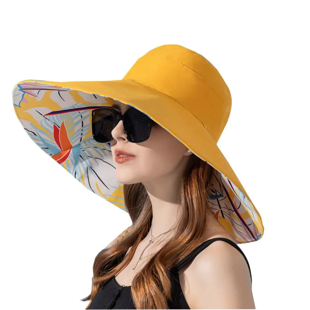 A stylish Cotton Women Fisherman Hat with a large brim, perfect for sun protection and outdoor activities, made from breathable cotton material.