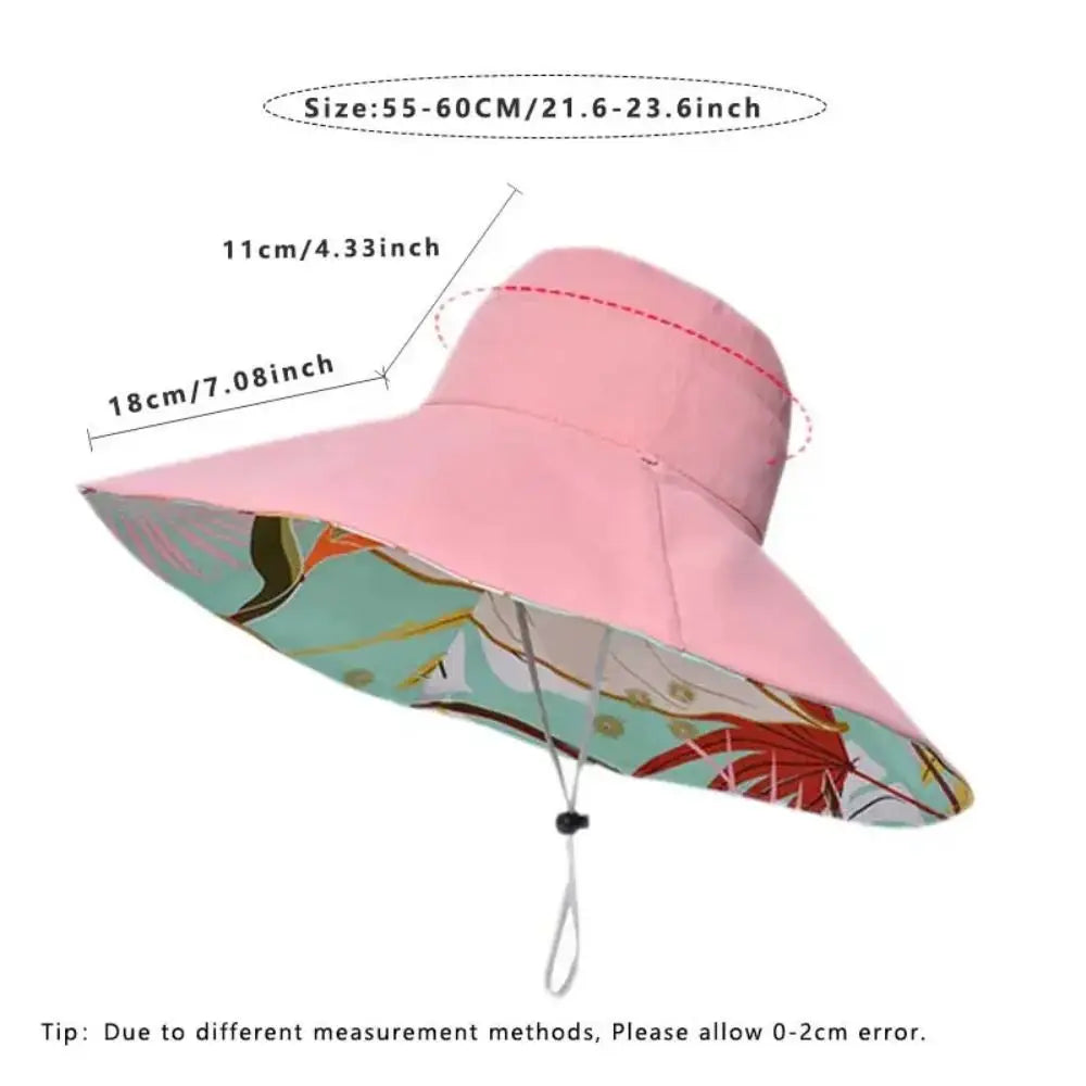 A stylish Cotton Women Fisherman Hat with a large brim, perfect for sun protection and outdoor activities, made from breathable cotton material.