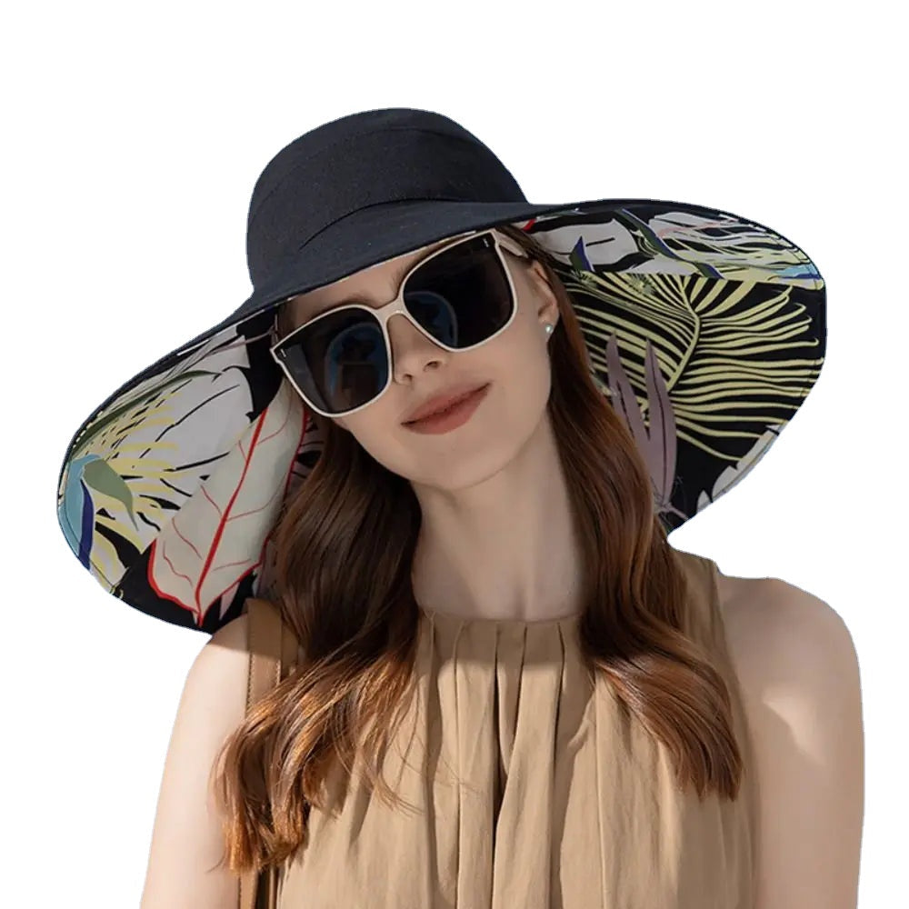 A stylish Cotton Women Fisherman Hat with a large brim, perfect for sun protection and outdoor activities, made from breathable cotton material.