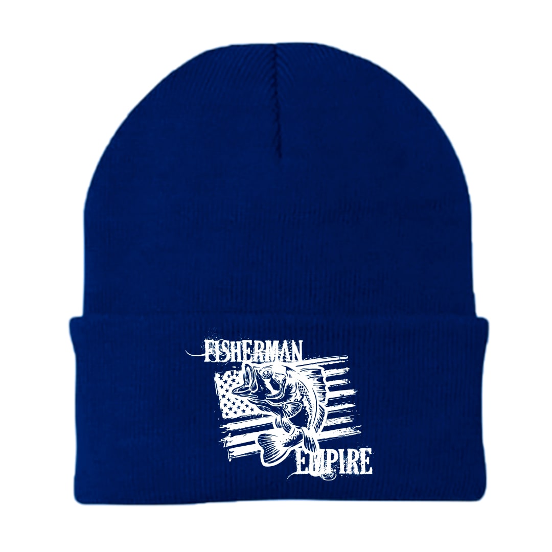 Fisherman Empire Embroidered Beanie showcasing unique embroidery and breathable fabric, perfect for stylish warmth.