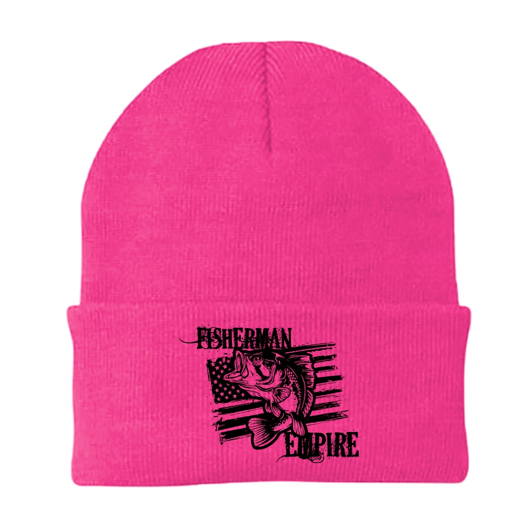 Fisherman Empire Embroidered Beanie showcasing unique embroidery and breathable fabric, perfect for stylish warmth.