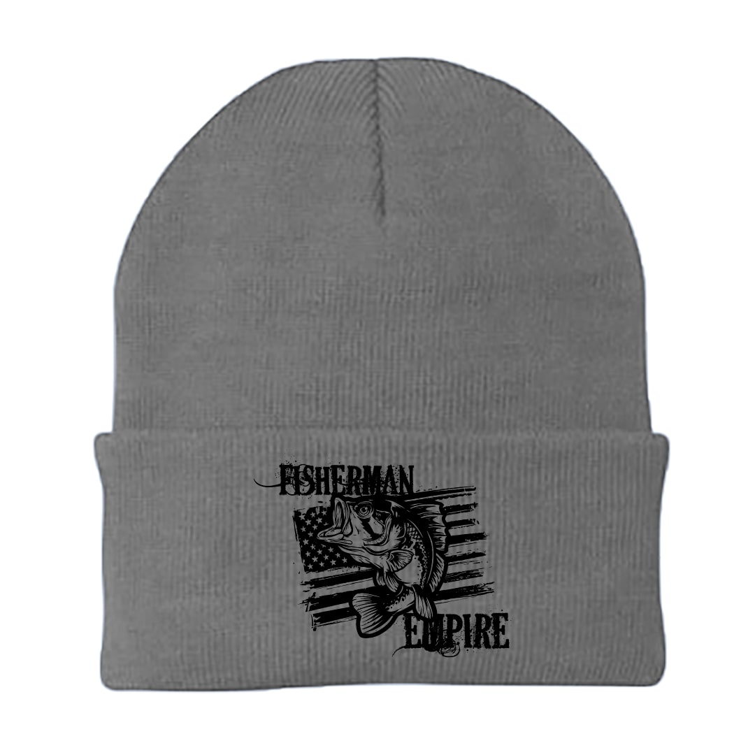 Fisherman Empire Embroidered Beanie showcasing unique embroidery and breathable fabric, perfect for stylish warmth.