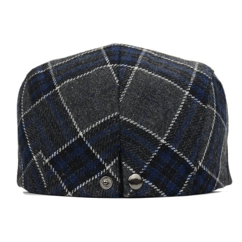 High Quality Woolen Cap for Men, stylish beret design made from premium wool, adjustable size for comfort.