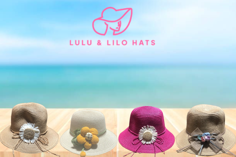 Lulu & Lilo Women's Flower Sun Hat featuring a vibrant floral design, perfect for sun protection and stylish outdoor wear.