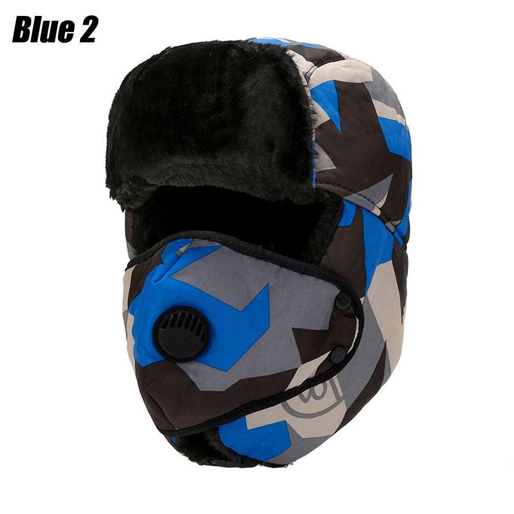 Men's Trapper Hat Ski Cap Ushanka with faux fur earflaps, designed for warmth and comfort during winter activities.