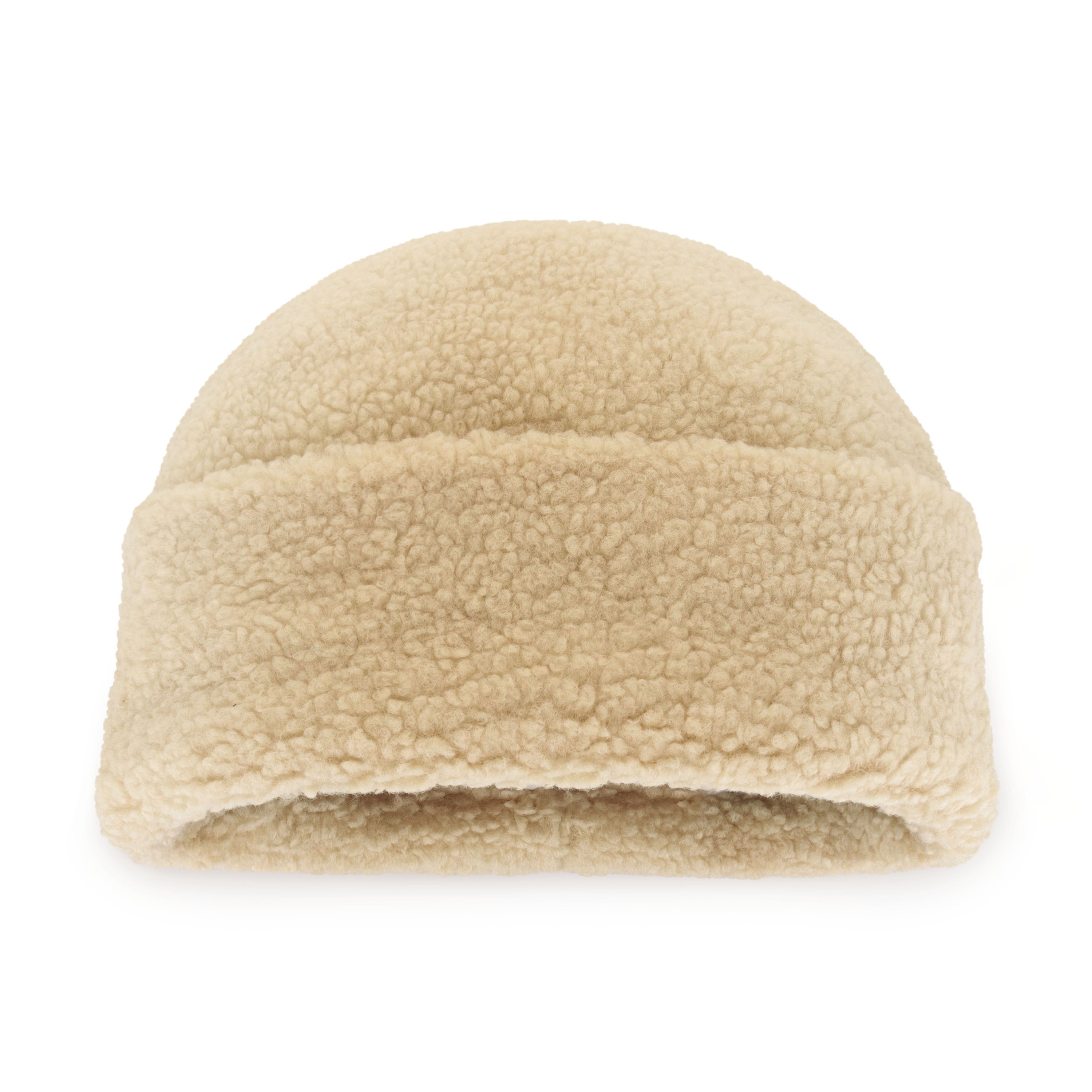 A cozy Sherpa Beanie with adjustable fit and UV protection, perfect for winter and outdoor activities.