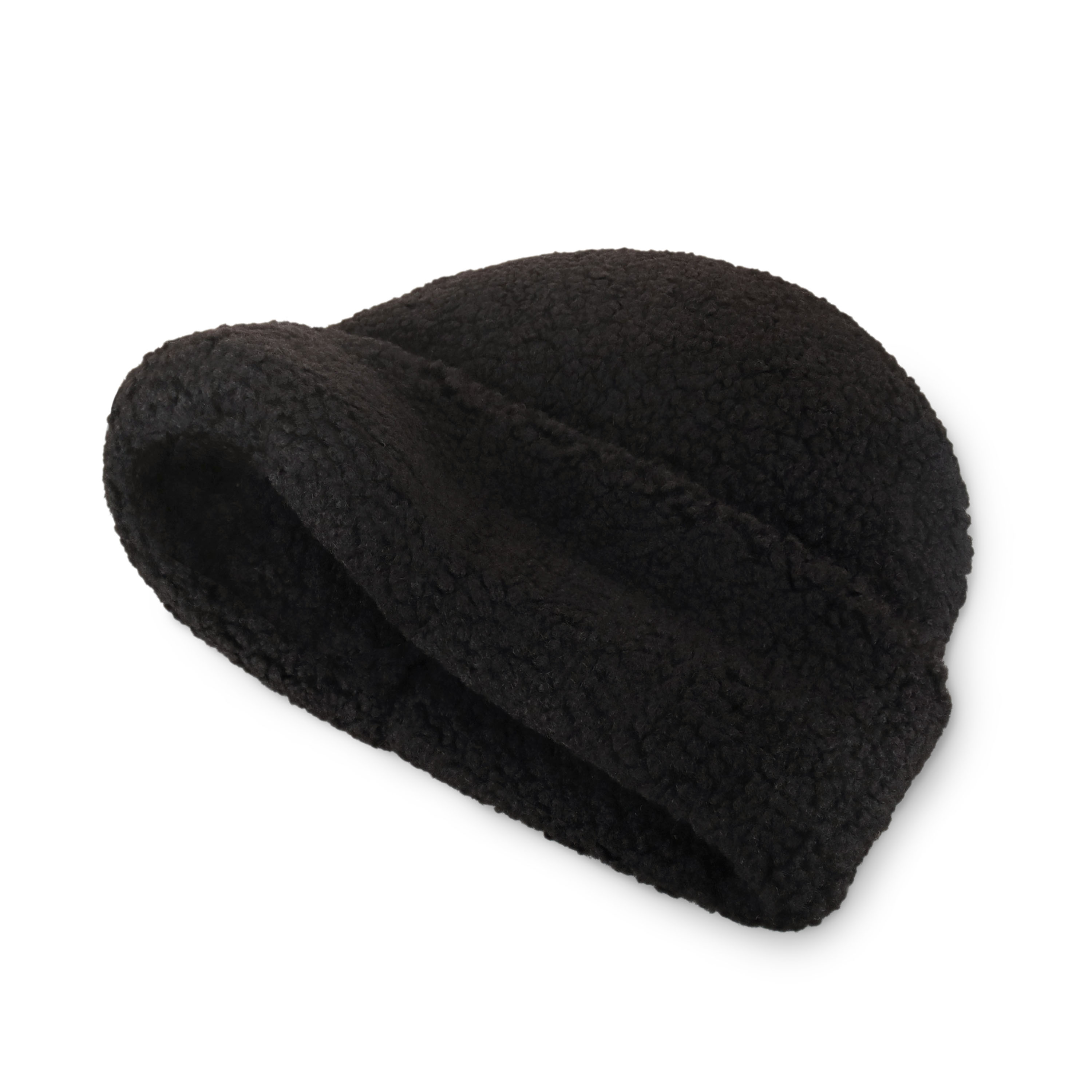 A cozy Sherpa Beanie with adjustable fit and UV protection, perfect for winter and outdoor activities.