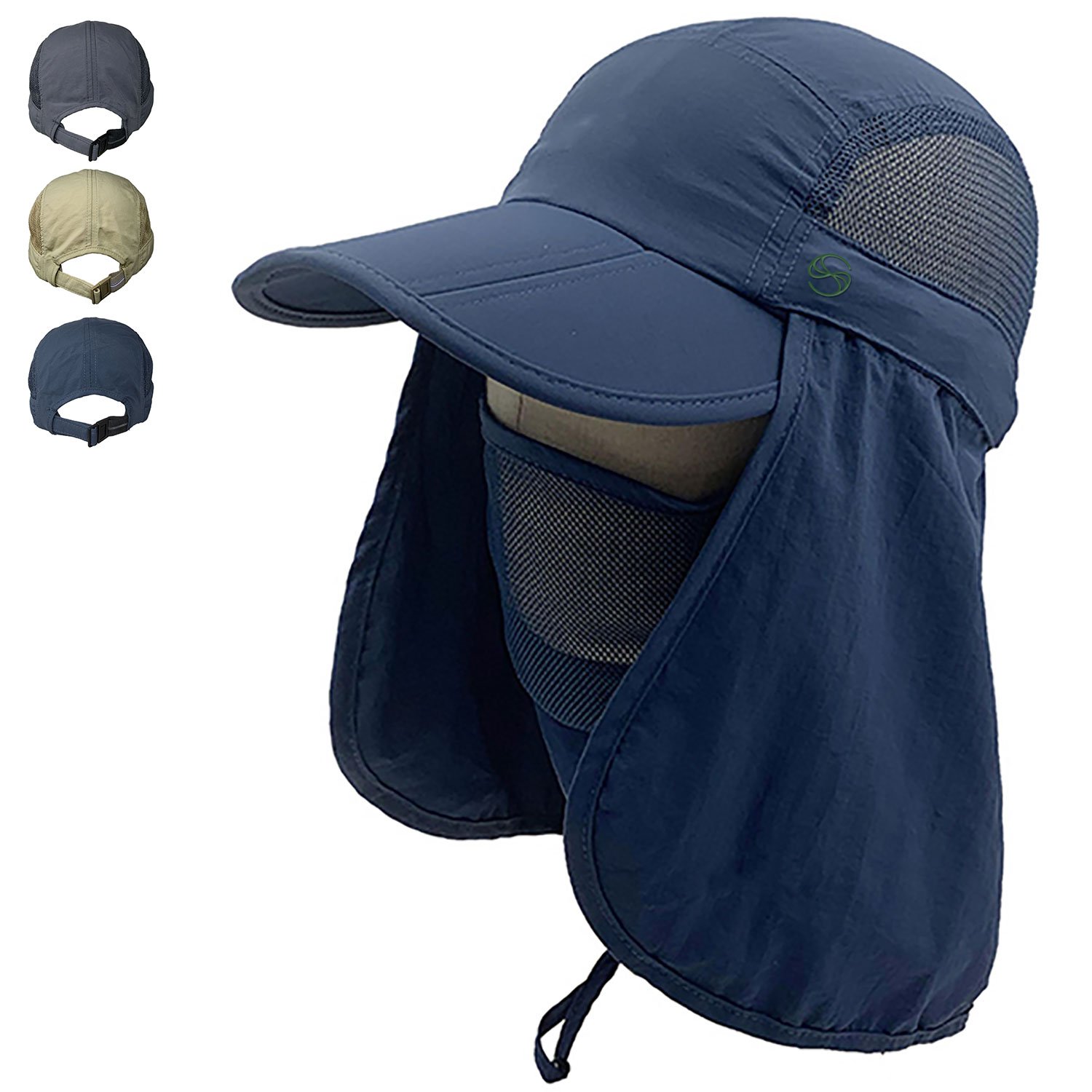 SOBEYO Outdoor Snap Hat featuring a boonie brim and ear neck cover, ideal for sun protection during outdoor activities.