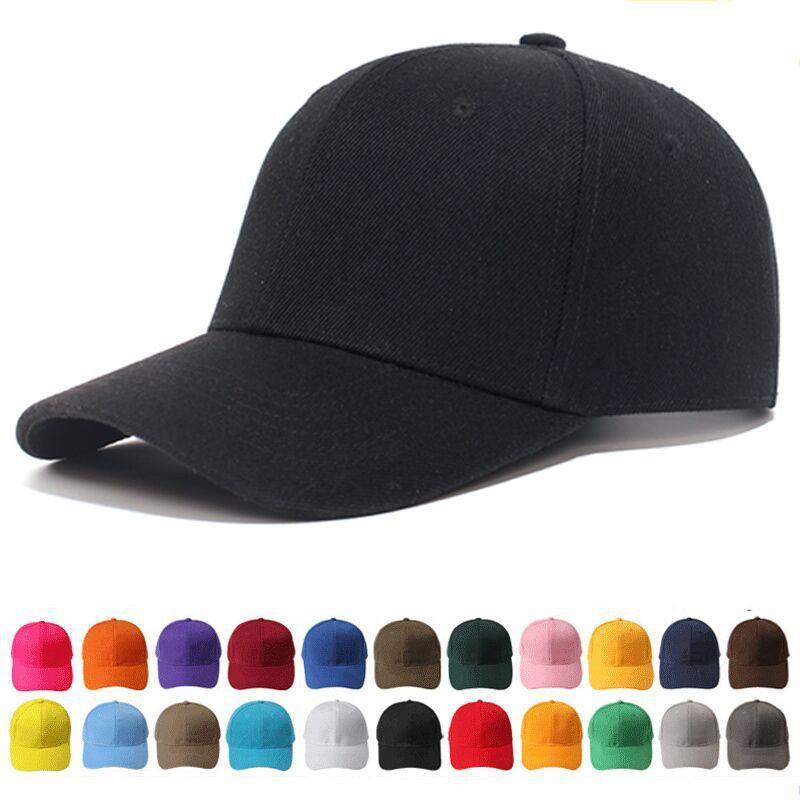 Solid Color Casual Baseball Cap for Men, featuring a dome shape and adjustable strap, made from cotton polyester.