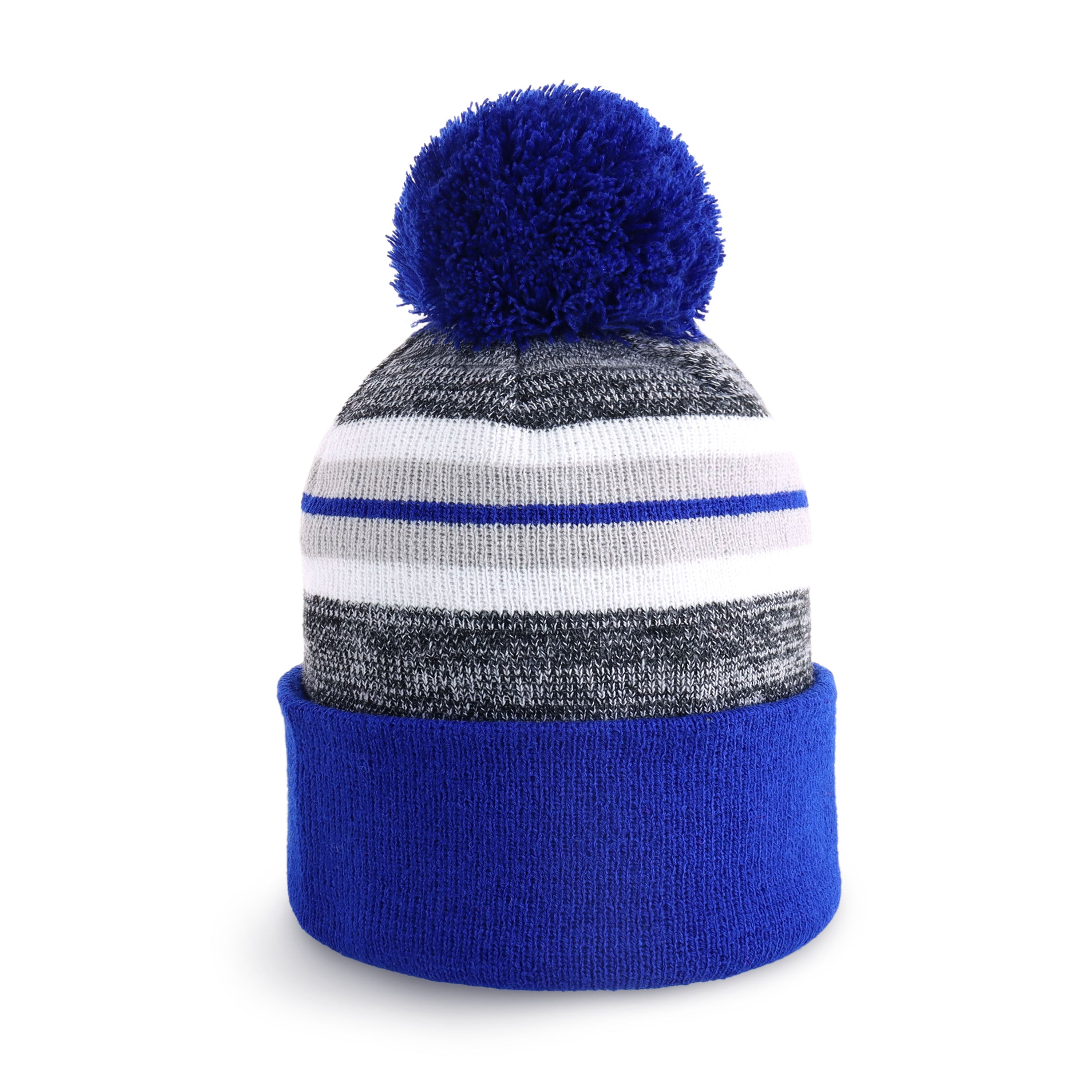 Stripe Sport Pom Beanie featuring a stylish stripe design and adjustable fit, perfect for outdoor activities.