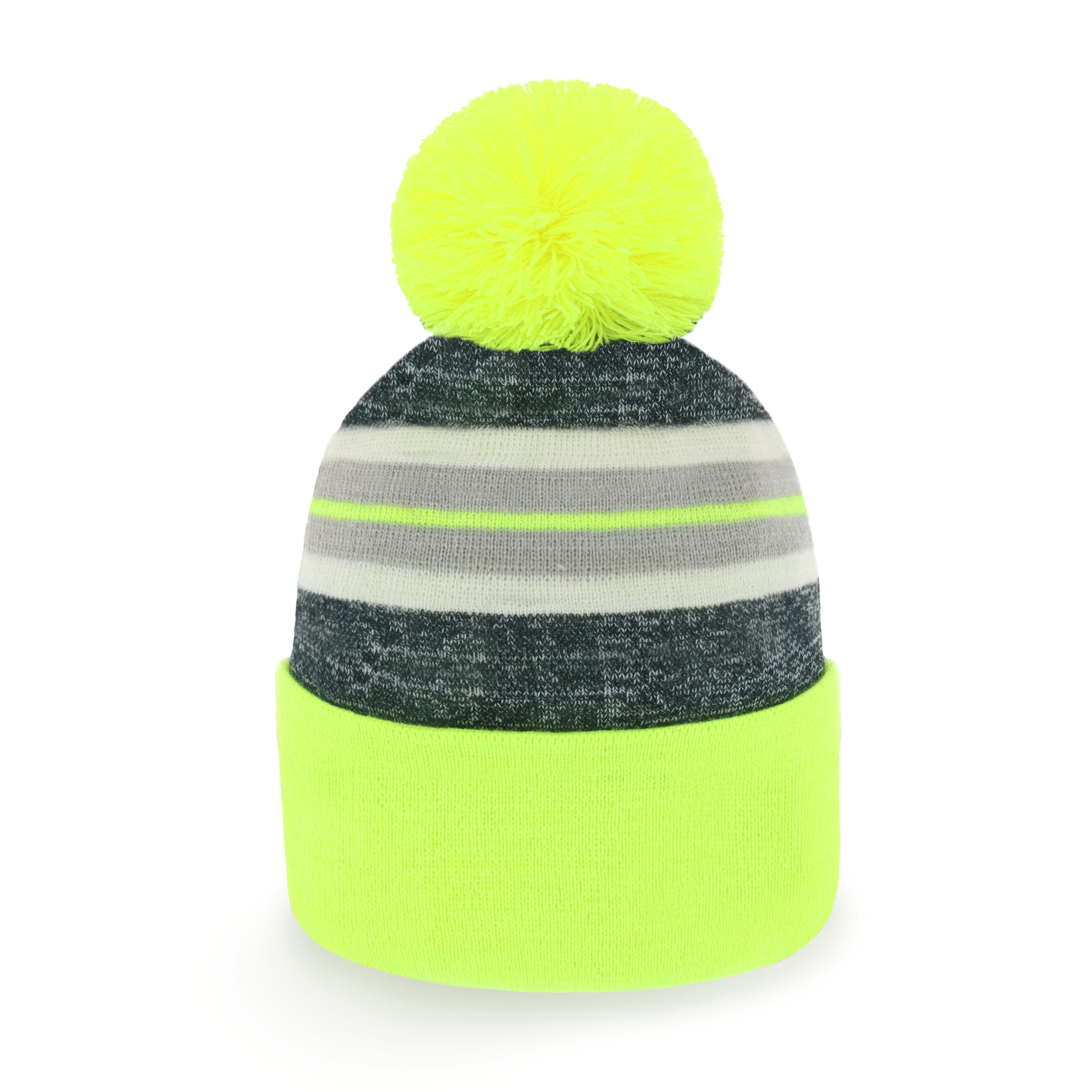 Stripe Sport Pom Beanie featuring a stylish stripe design and adjustable fit, perfect for outdoor activities.