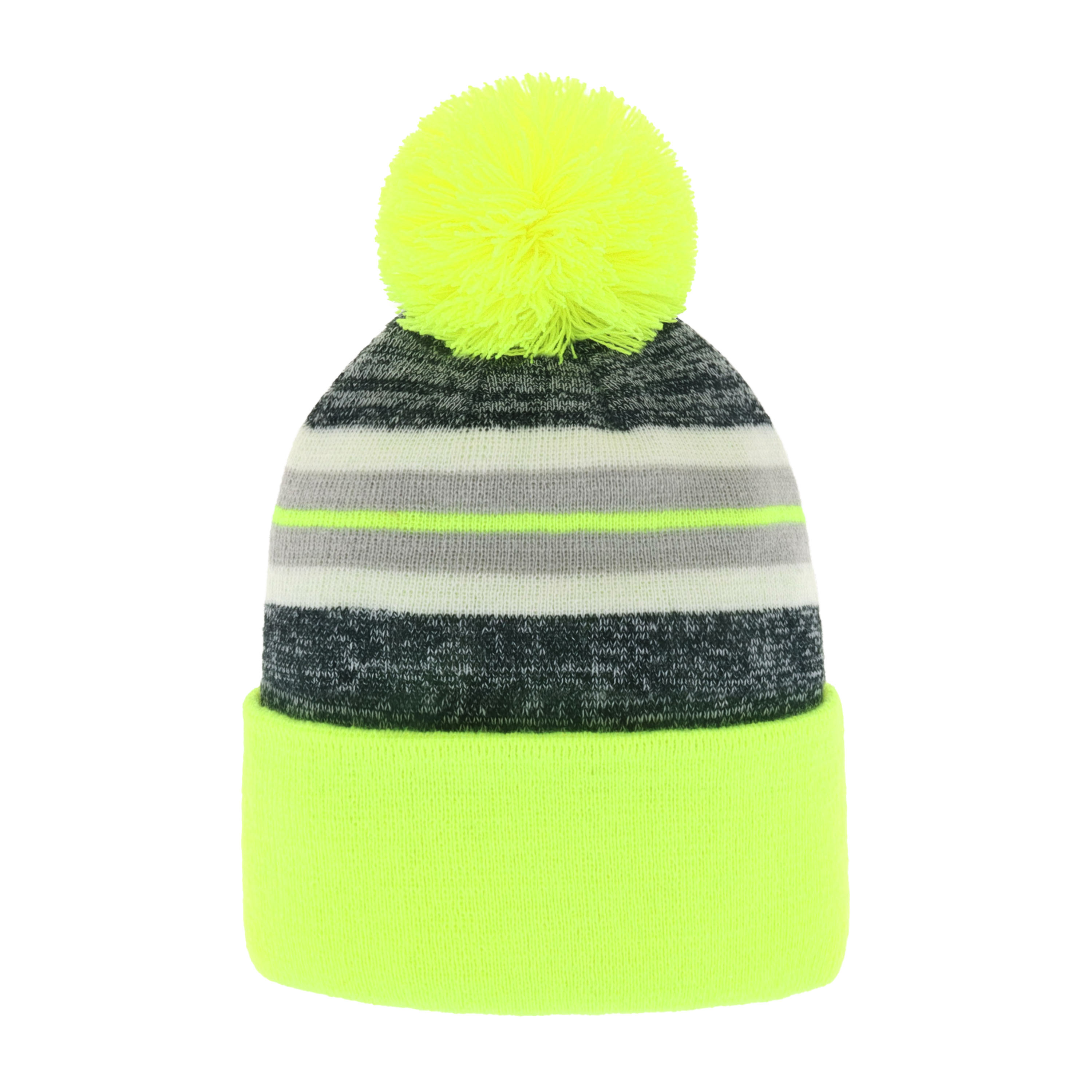 Stripe Sport Pom Beanie featuring a stylish stripe design and adjustable fit, perfect for outdoor activities.