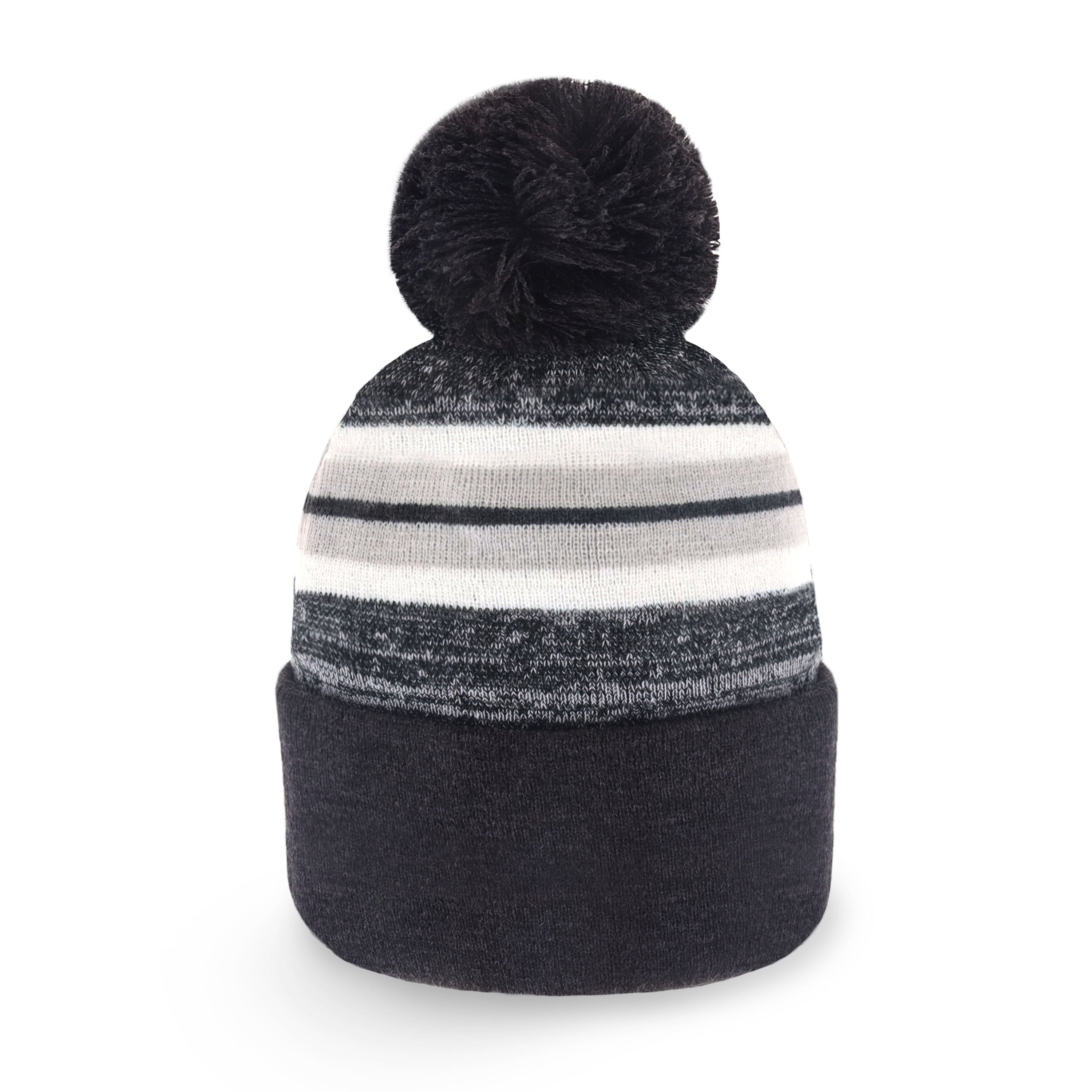 Stripe Sport Pom Beanie featuring a stylish stripe design and adjustable fit, perfect for outdoor activities.