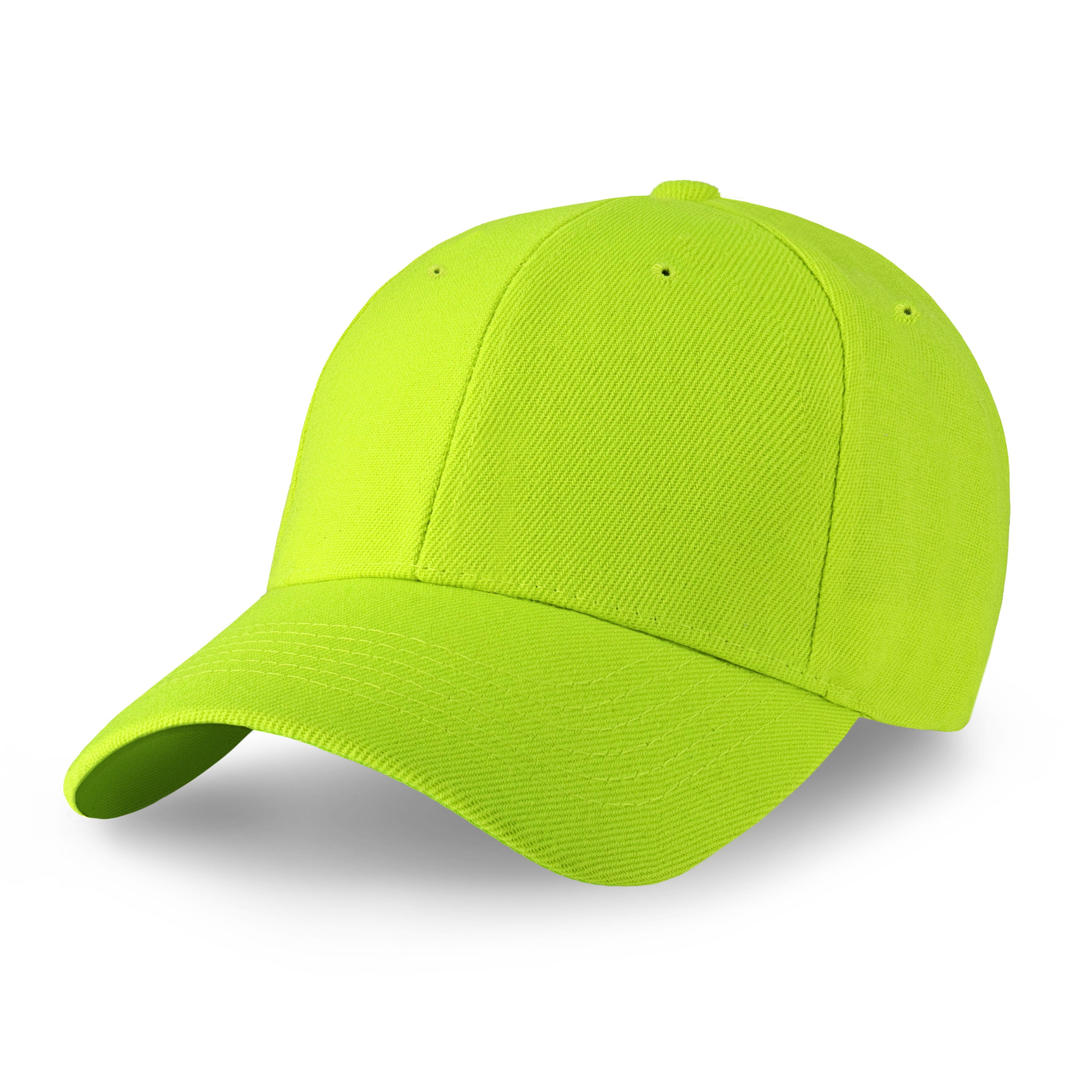 Structured Ball Cap in various colors with a curved bill and adjustable Velcro closure, showcasing its stylish design and comfort.