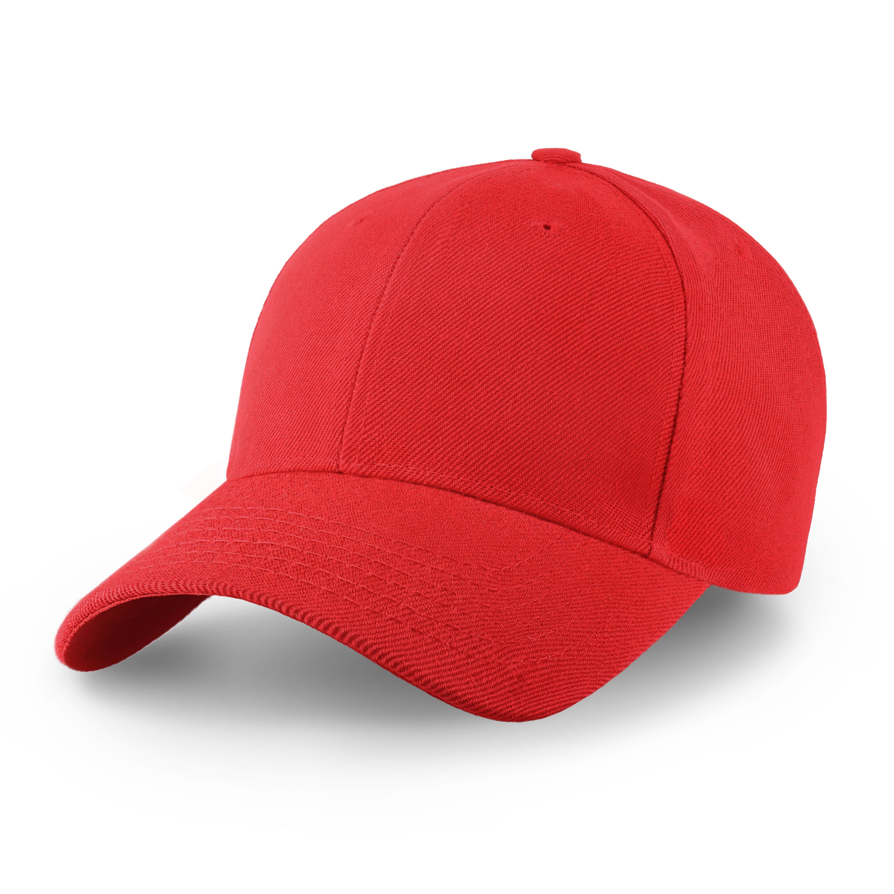 Structured Ball Cap in various colors with a curved bill and adjustable Velcro closure, showcasing its stylish design and comfort.