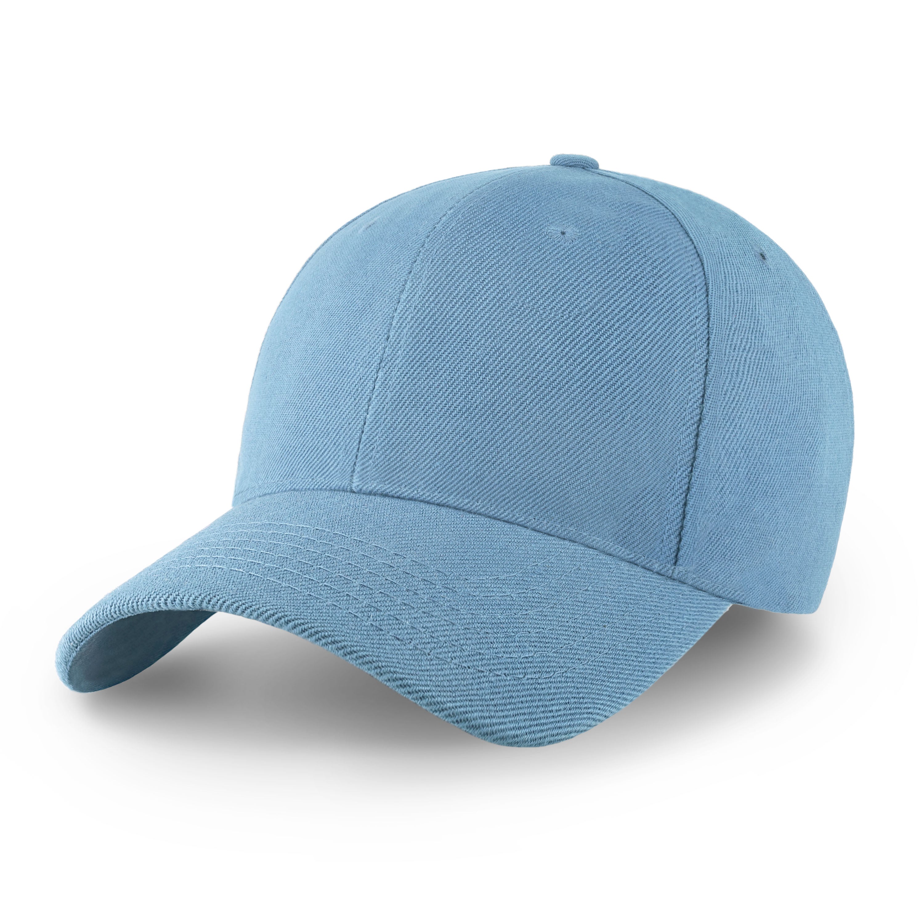 Structured Ball Cap in various colors with a curved bill and adjustable Velcro closure, showcasing its stylish design and comfort.