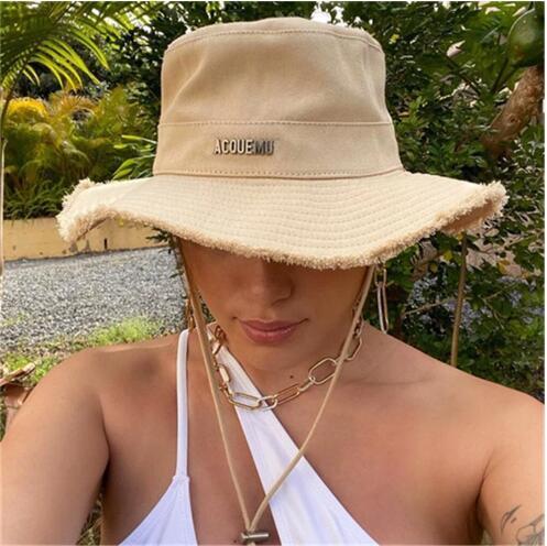 A stylish summer luxury women's cotton hat with a big cap design, perfect for sun protection and summer outings.