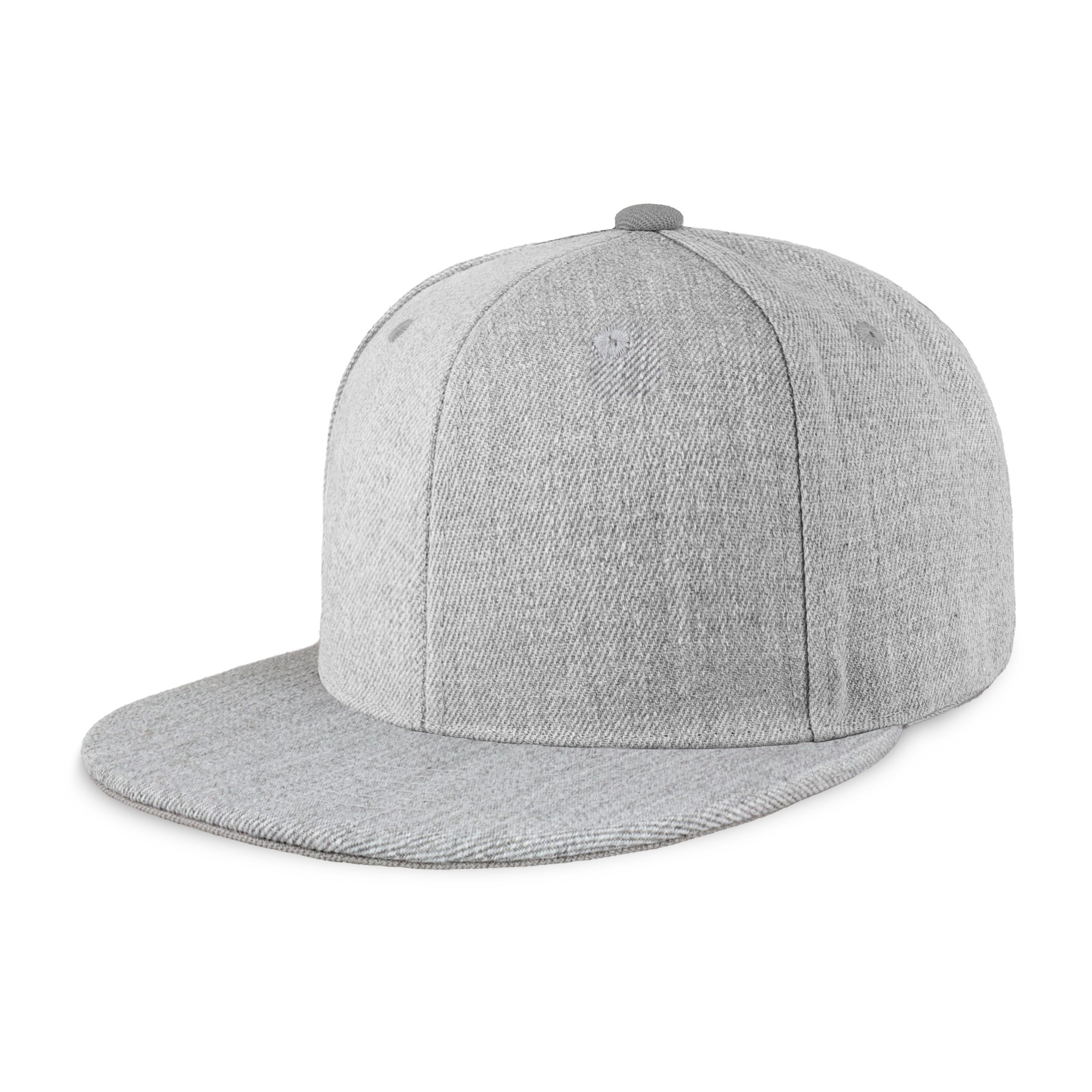 Two-Tone Edge Flat Bill cap featuring a structured high profile design and adjustable snap closure in various colors.