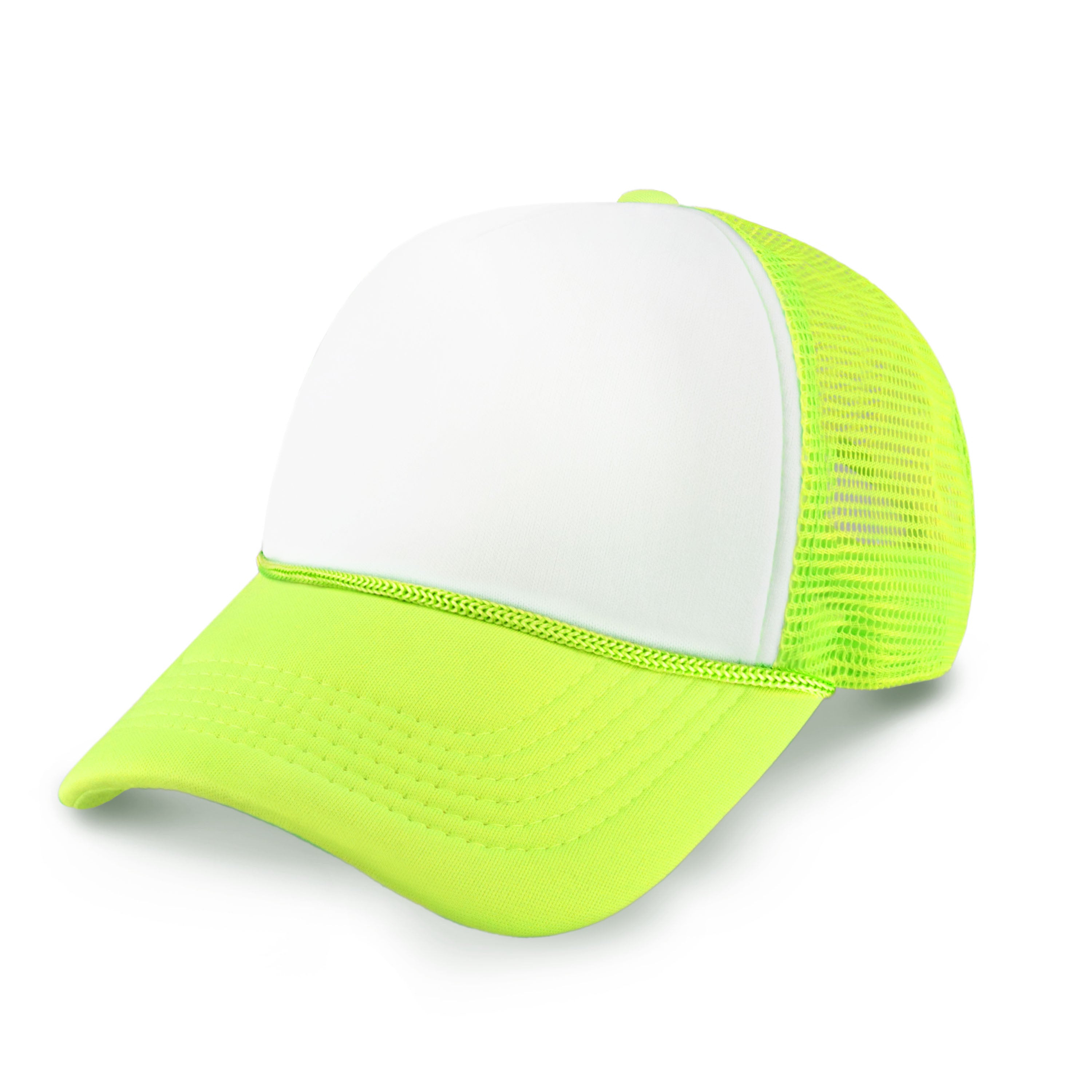 Two-Tone Foam Cap with Rope, featuring a classic low profile design and adjustable fit, perfect for outdoor activities.